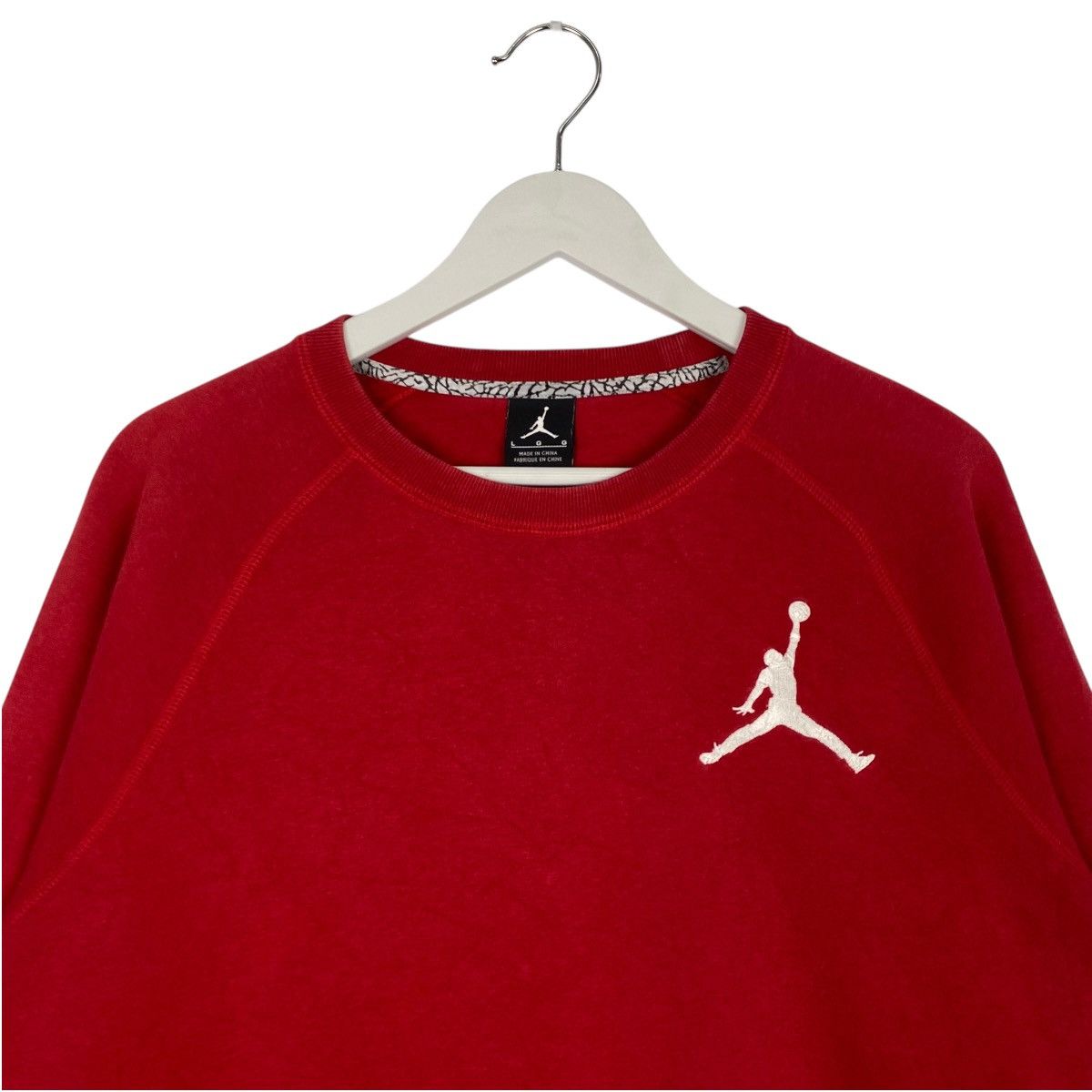 Nike × Vintage Vintage Nike Air Jordan Embroidered Crewneck Sweatshirt Red Size US M / EU 48-50 / 2 - 4 Thumbnail
