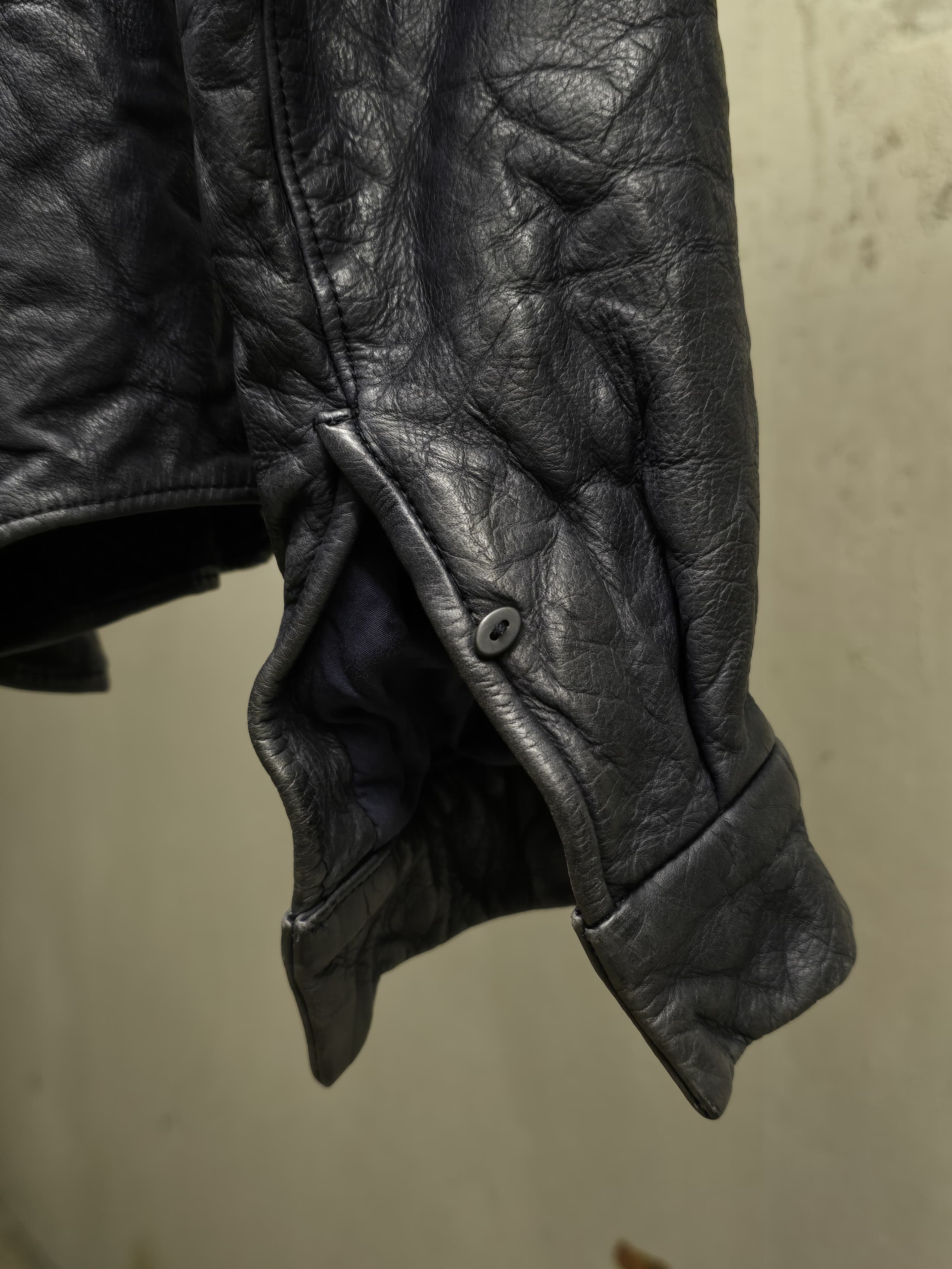 Carpe Diem Carpe Diem Indigo Cowhide Leather Shirt Size US S / EU 44-46 / 1 - 4 Thumbnail