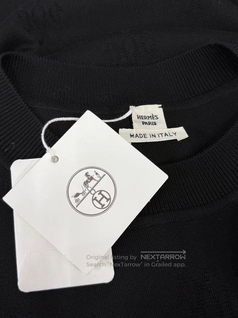 Hermes Hermes Black textured knit dress Size XXS / US 00 / IT 34 - 4 Thumbnail