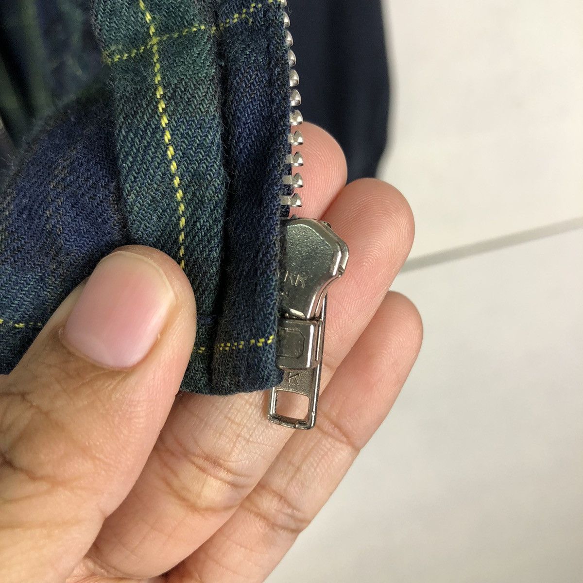 Japanese Brand 🔥Vintage Bomber Jacket Crocodile Japan Tartan Blanket Size US L / EU 52-54 / 3 - 17 Thumbnail