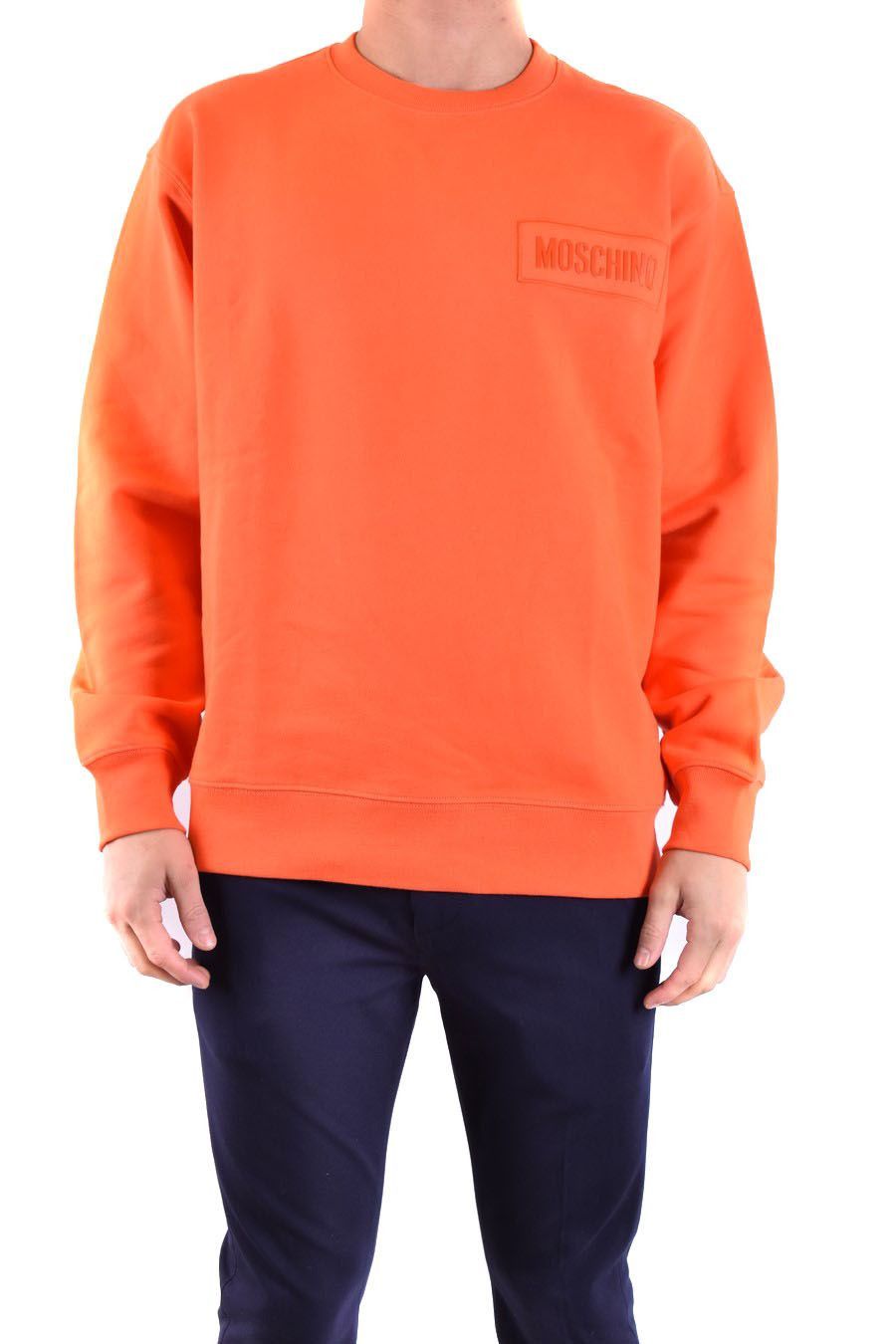 Moschino o1y0225 Logo Crewneck Sweatshirt in Orange Size US S / EU 44-46 / 1 - 1 Thumbnail