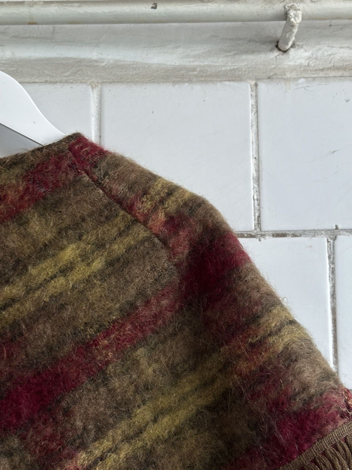 20471120 × Japanese Brand Vintage Glen Cree Mohair Wool Made in Scotland Cape Custom Size US L / EU 52-54 / 3 - 8 Thumbnail