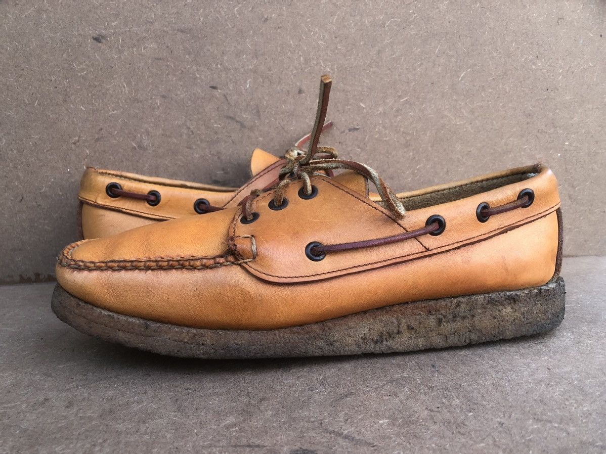 Quoddy Quoddy Brown Leather Men’s Boat Shoes Size 8.5 Size US 8.5 / EU 41-42 - 5 Thumbnail