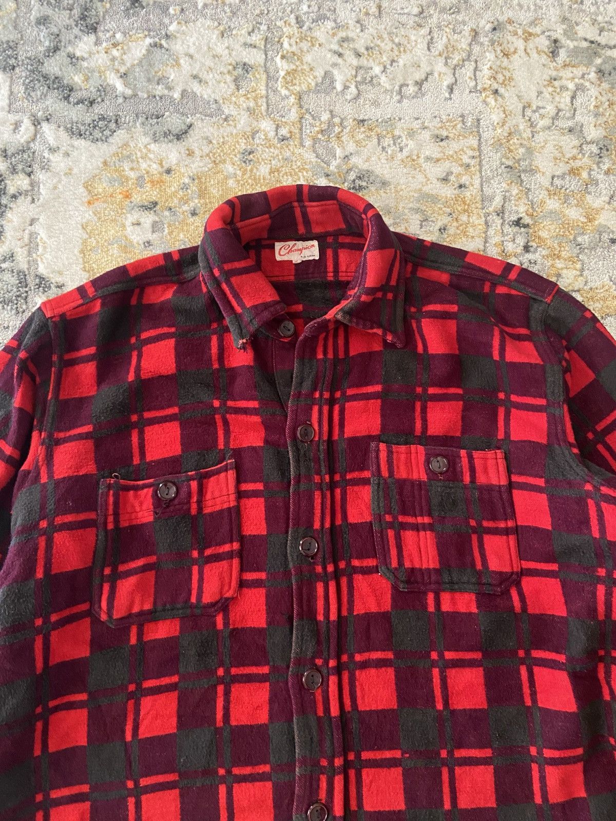 Champion VINTAGE CHAMPION TARTAN SHIRT FLANNEL Size US L / EU 52-54 / 3 - 2 Thumbnail