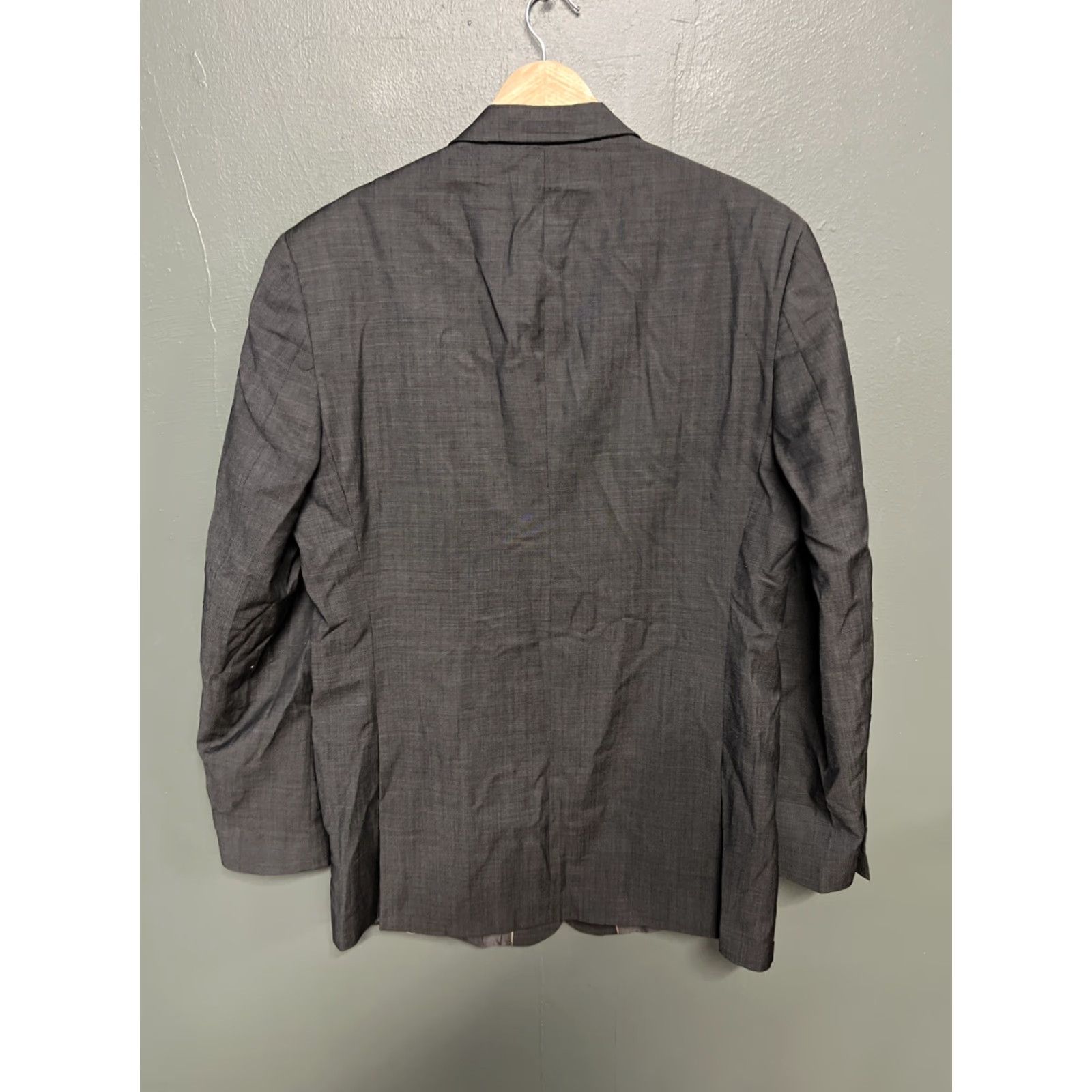 Michael Kors Mens KORS Michael Kors Blazer 42R Gray Houndstooth Wool Knit Casual 42R Blazer Mens Size 42R - 4 Thumbnail