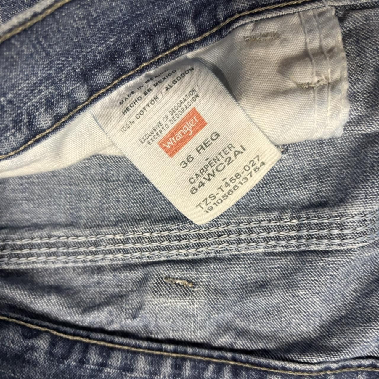 Japanese Brand × Vintage Crazy Vintage Y2K/2000s Baggy Grunge Streetwear Skater Style Carpenter Jean Shorts Jorts! Size US 36 / EU 52 - 6 Thumbnail