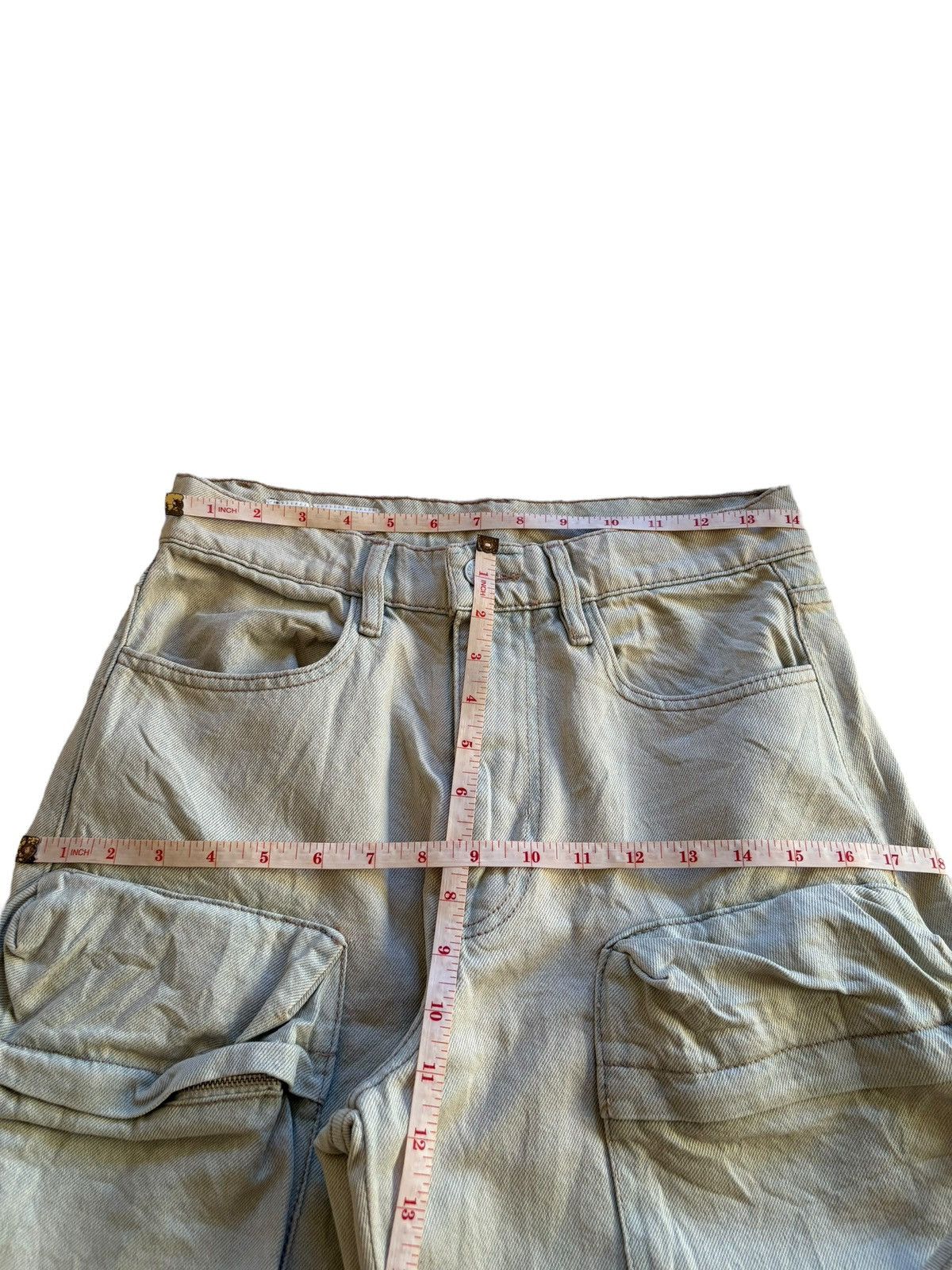 Zara Vintage Zara Multi Pocket Tactical Mud Wash Baggy Jeans Size US 28 / EU 44 - 16 Thumbnail
