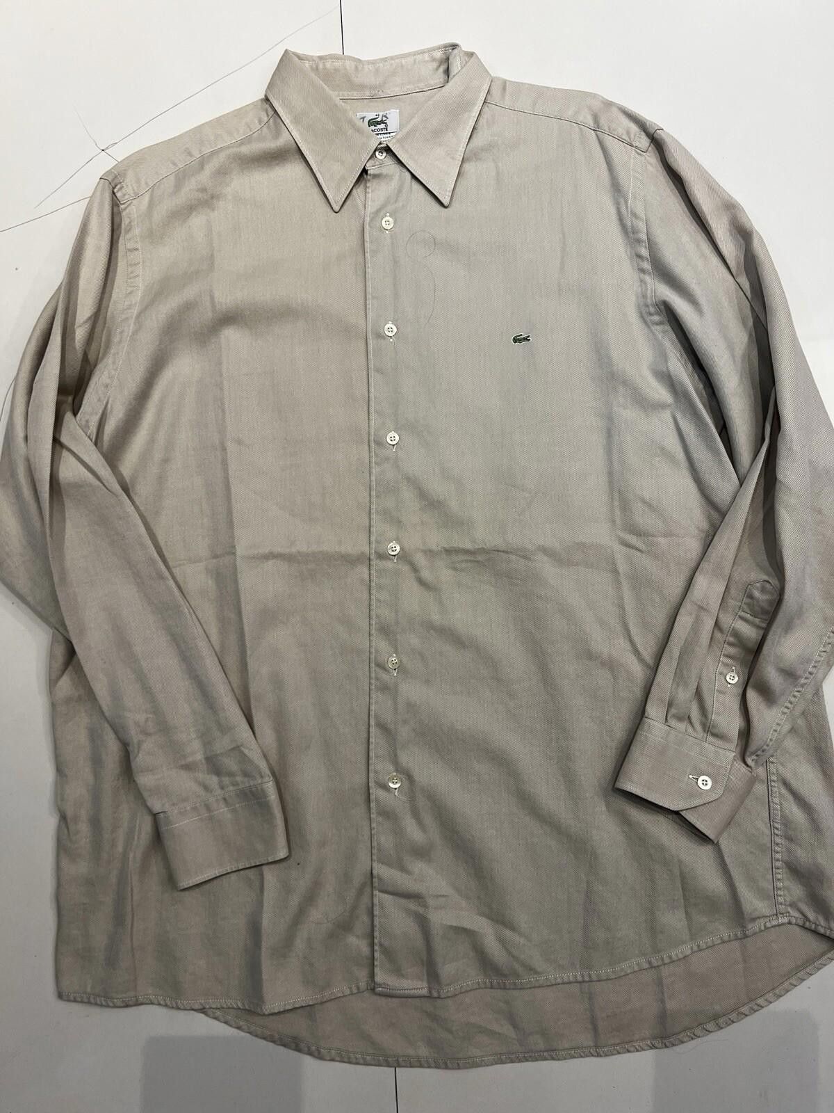 Lacoste Lacoste Men's Shirt Beige Long Sleeve Size 42 Cotton Size US L / EU 52-54 / 3 - 1 Thumbnail