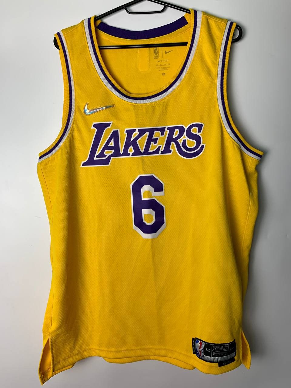 Nike Dri-fit Lebron James Lakers Swingman Jersey Sz Medium Yellow Icon Edition shops