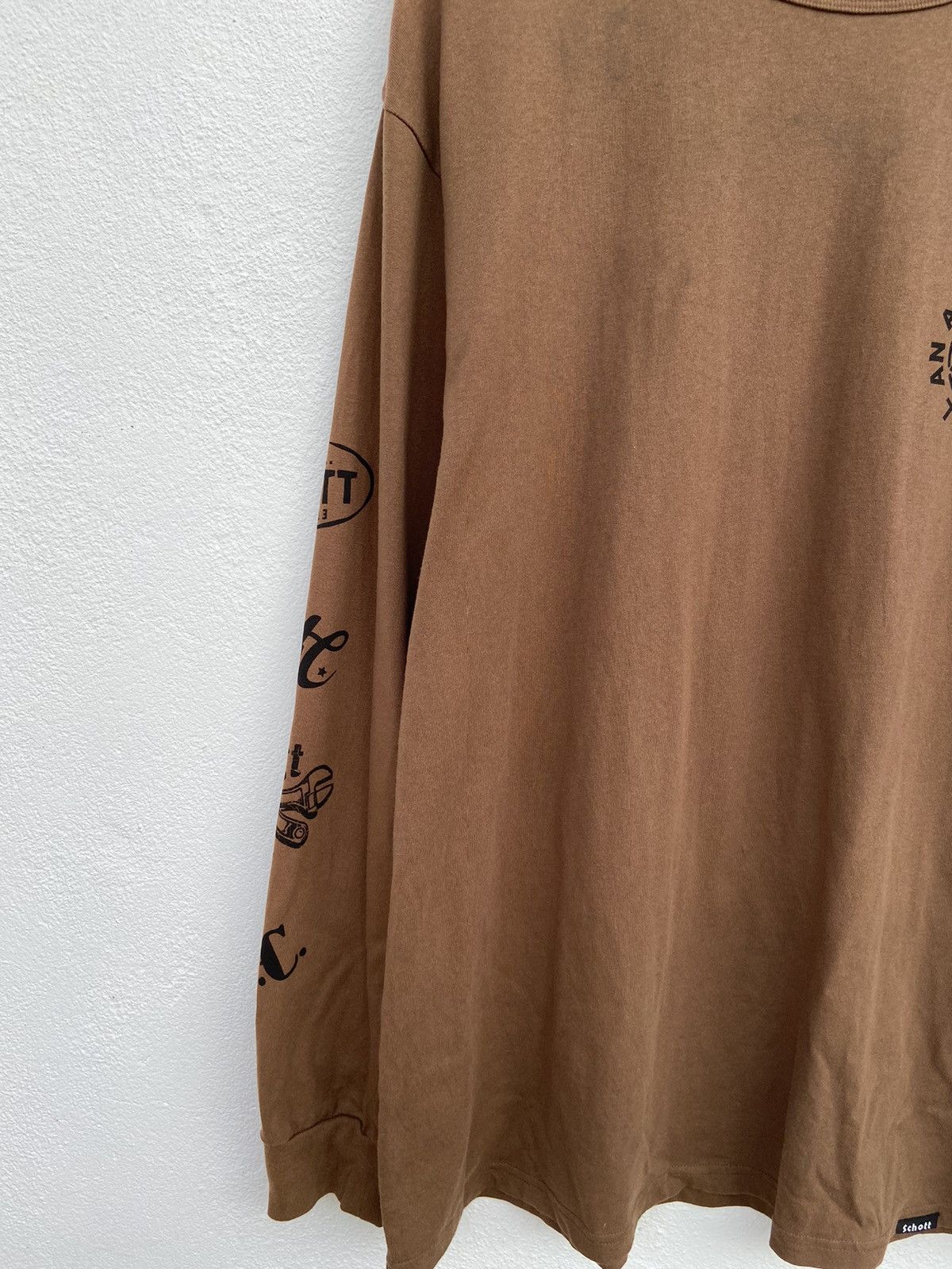 Schott 🔥 Schott NYC t shirt long sleeve sun faded Size US XL / EU 56 / 4 - 8 Thumbnail