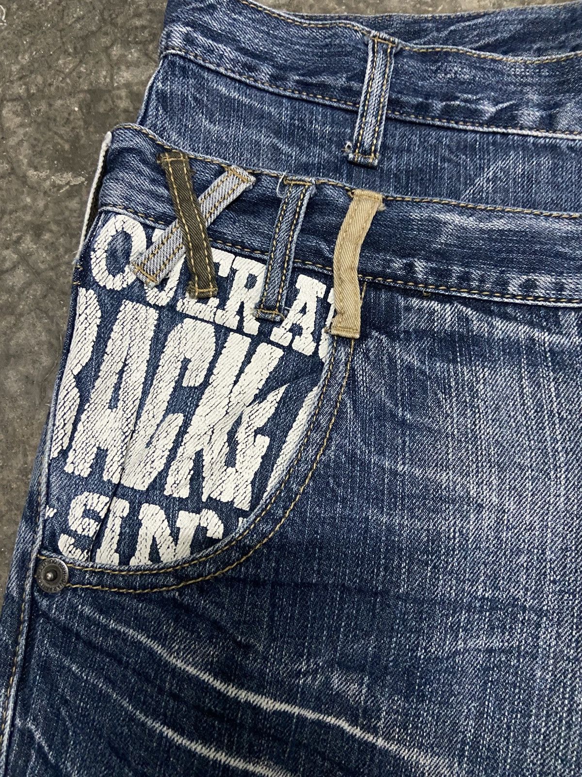 Japanese Brand Unbrand Double Waist Flare Jeans Size US 32 / EU 48 - 6 Thumbnail