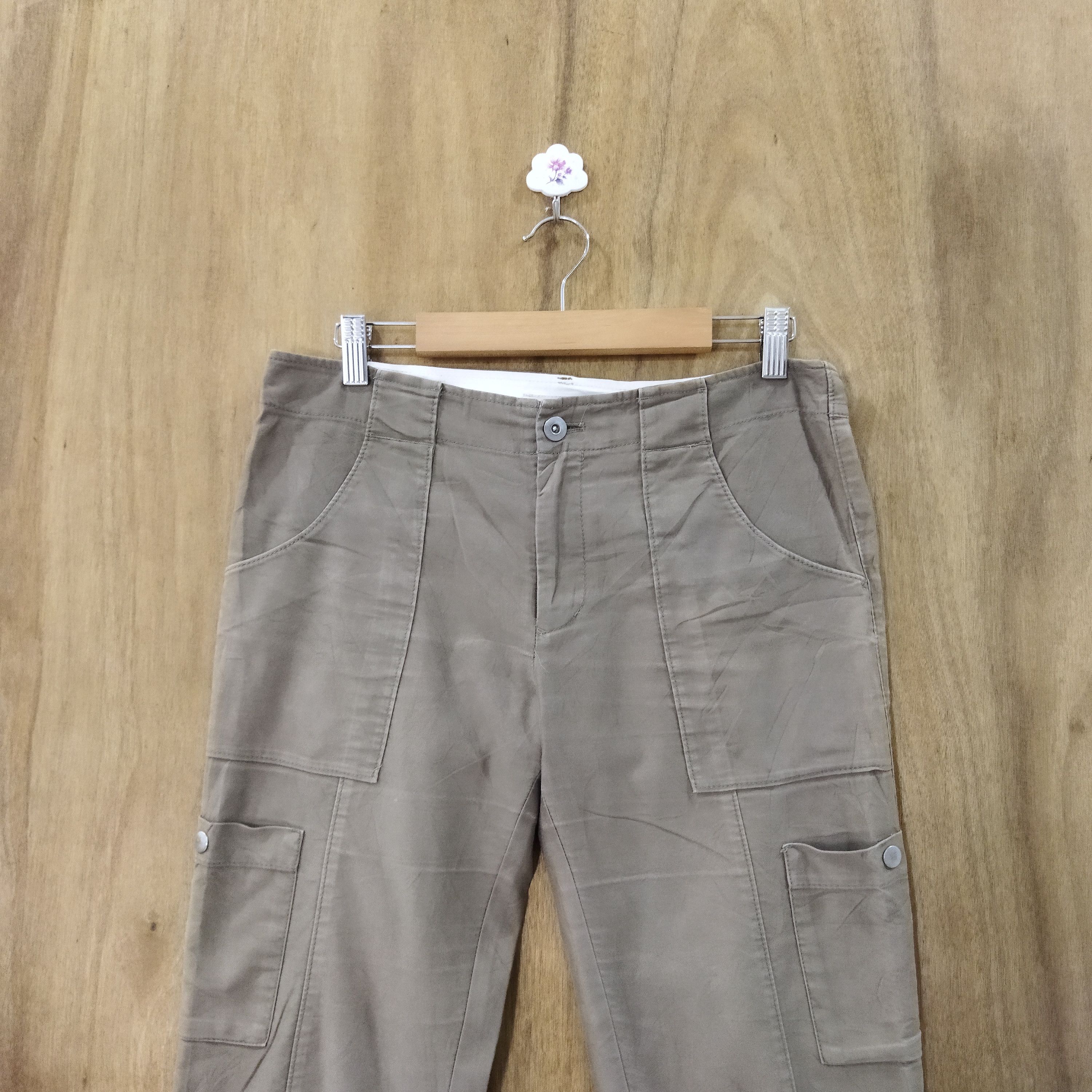 Japanese Brand HUMAN WOMAN BROWN CARGO PANTS Size US 30 / EU 46 - 2 Thumbnail
