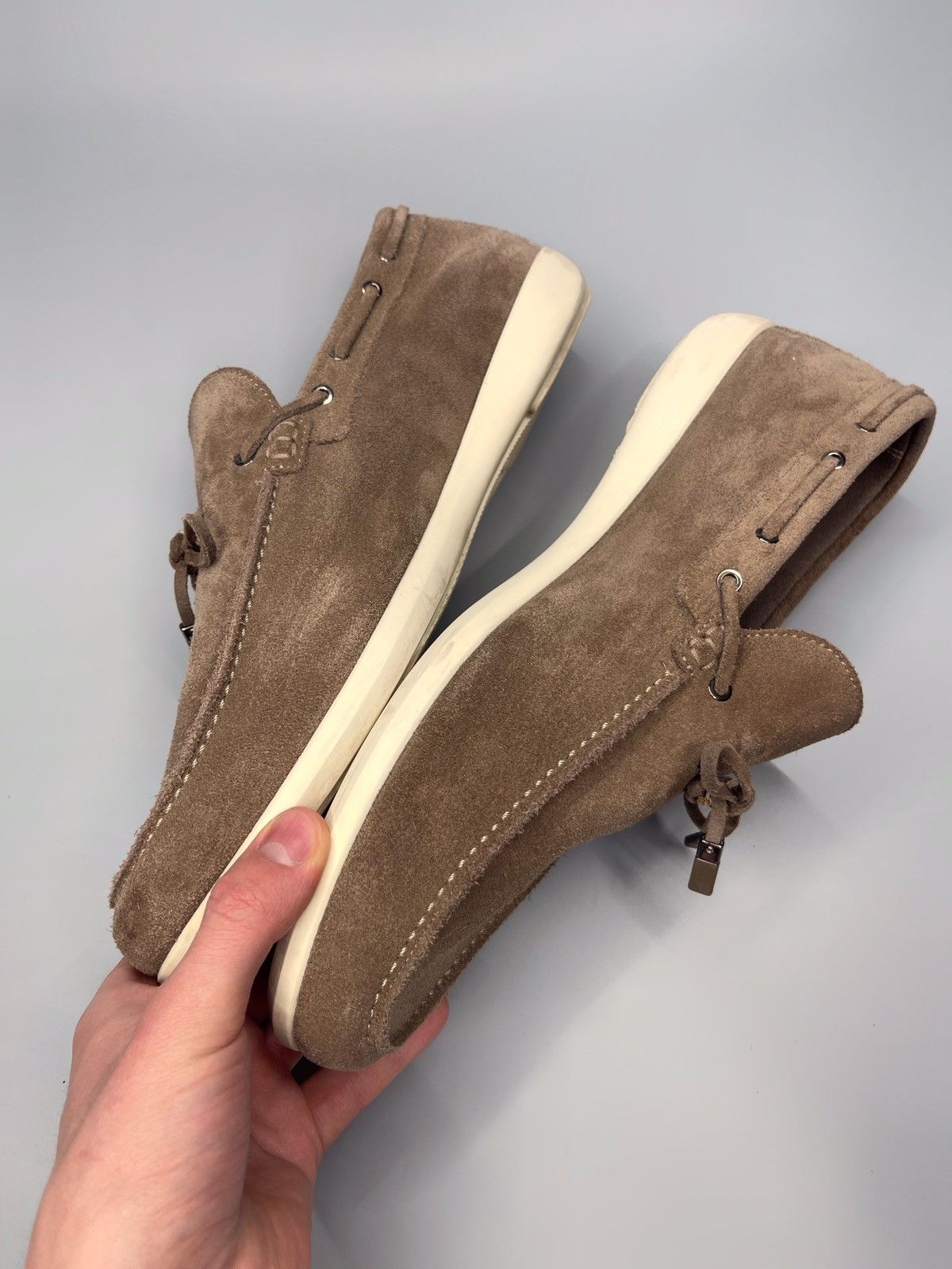Ermenegildo Zegna Ermenegildo Zegna Suede Loafer’s Shoes Size US 11 / EU 44 - 13 Thumbnail
