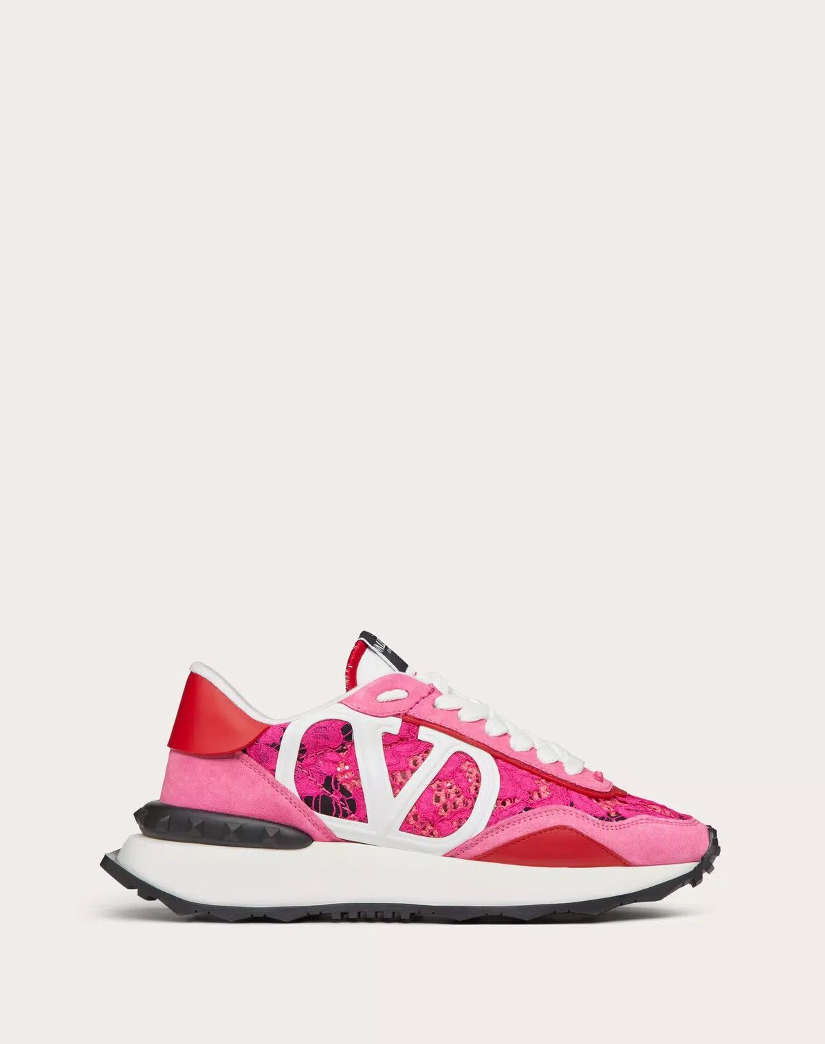 o1s1wg110625 Lace And Mesh Lacerunner Trainer in Multicolor