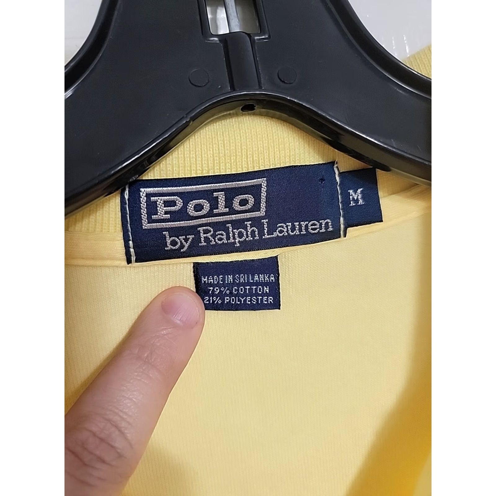 Ralph Lauren VINTAGE Polo by Ralph Lauren Mens M Polo Shirt Yellow Velour Size US M / EU 48-50 / 2 - 3 Thumbnail