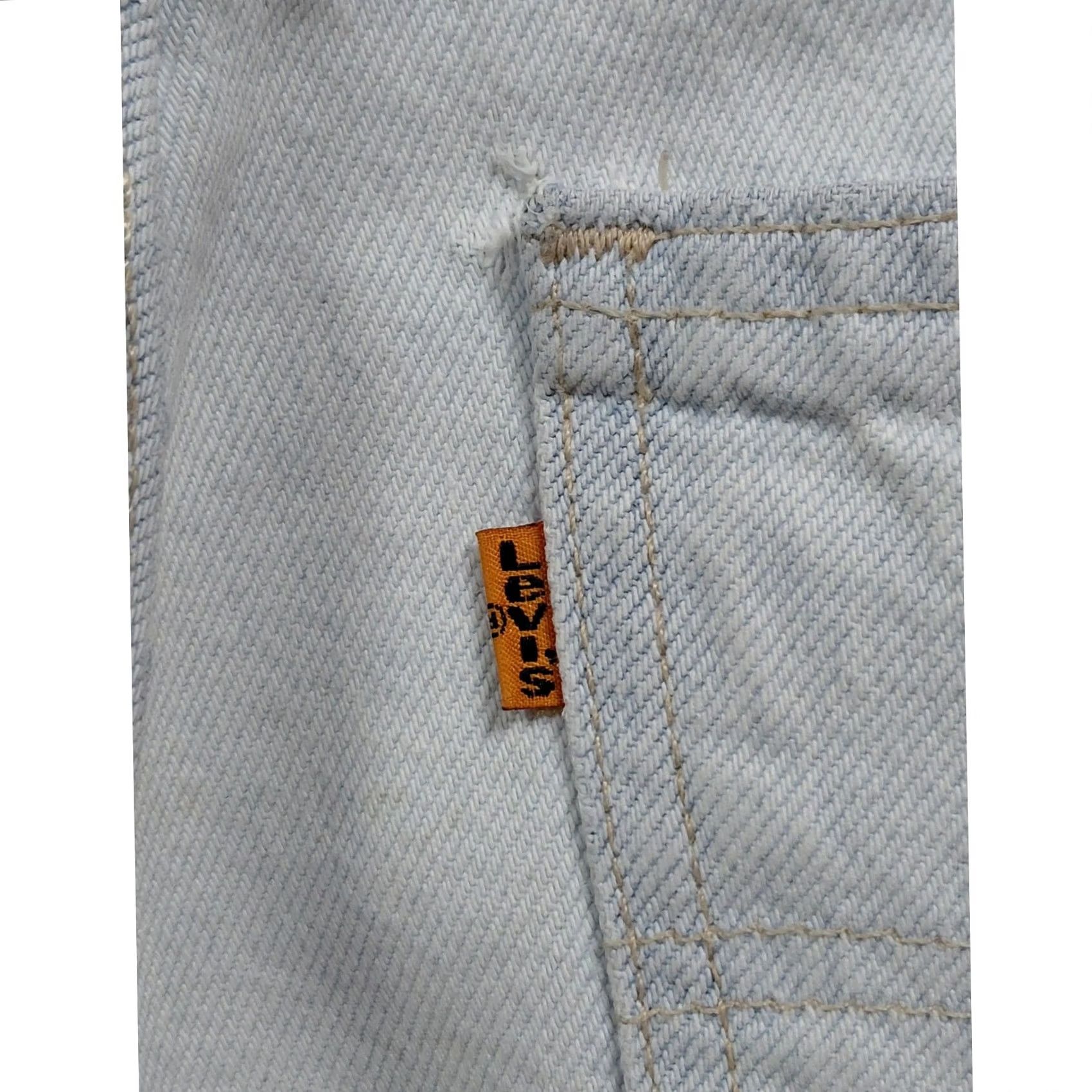 Vintage Levi Strauss & Co 550 Jeans Relaxed Denim Light Wash Mens W33 /L32 Size US 33 - 3 Thumbnail