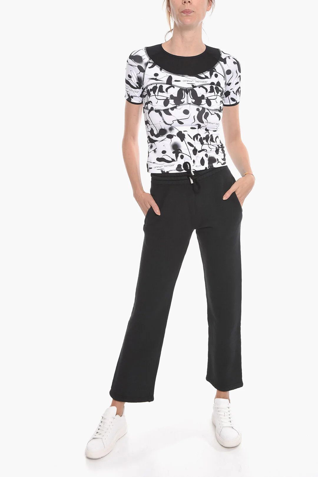 Off-White og1mm0426 Brushed Cotton Jogger Pant in Black Size 28" / US 6 / IT 42 - 4 Thumbnail