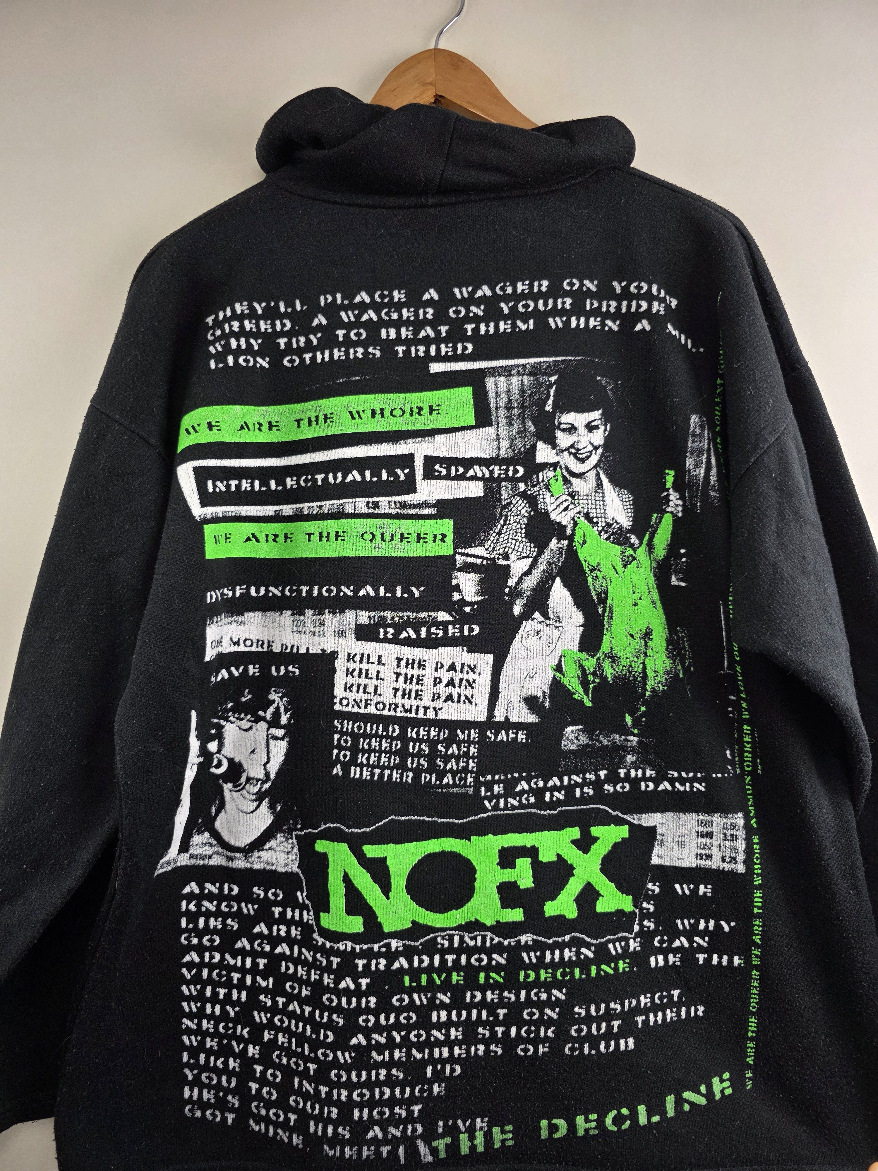 Band Tees 90s NOFX The Decline Hoodie XL 24" 28.5" Size US XL / EU 56 / 4 - 6 Thumbnail