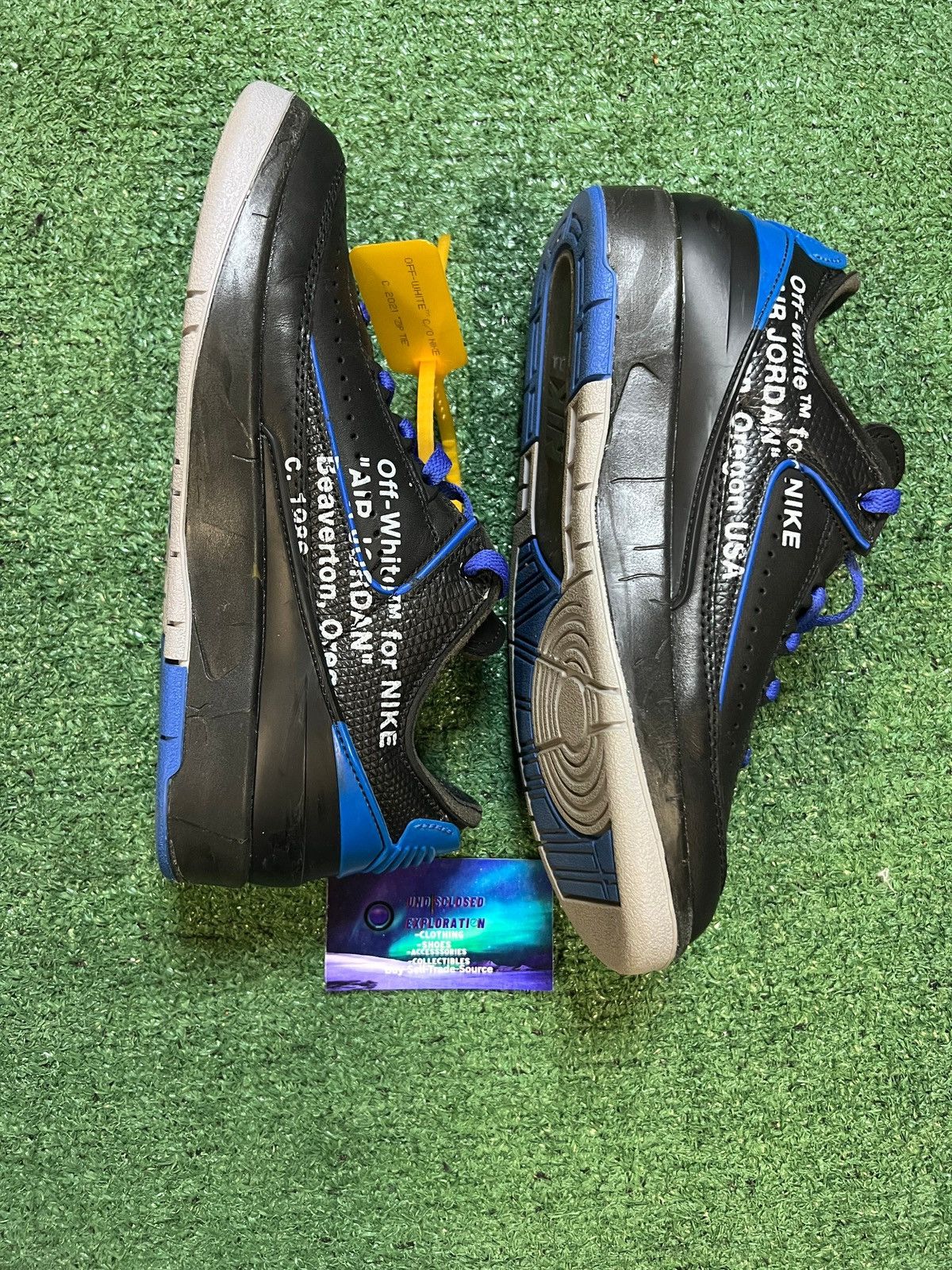 Jordan Brand Off white X Air Jordan 2 black varisty royal 6men/7.5women Size US 6 / EU 39 - 4 Thumbnail
