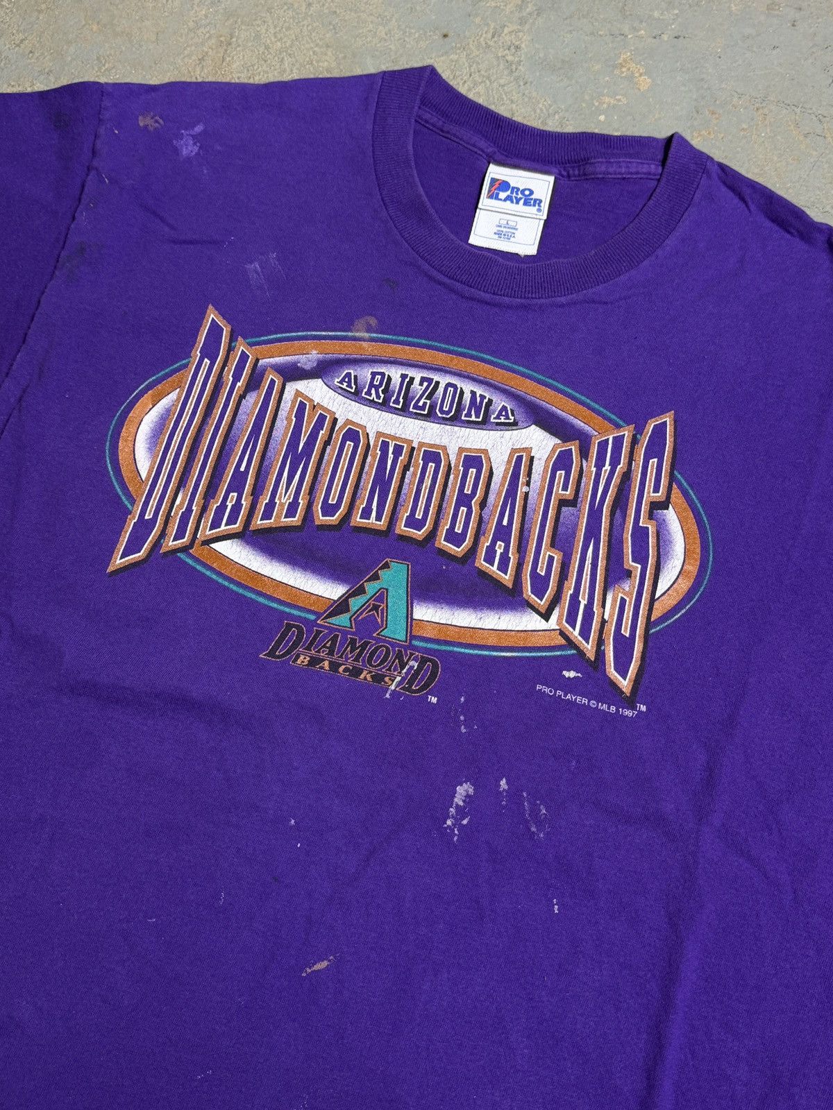 Pro Player Vintage Paint-Splattered 1997 Arizona Diamondbacks Tee Size US L / EU 52-54 / 3 - 2 Thumbnail