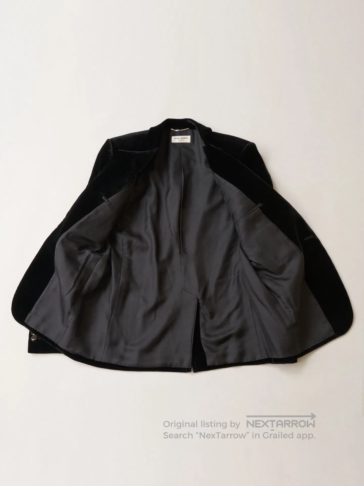 Saint Laurent Paris YSL 2020 Black Corduroy Blazer. Size M / US 6-8 / IT 42-44 - 5 Thumbnail