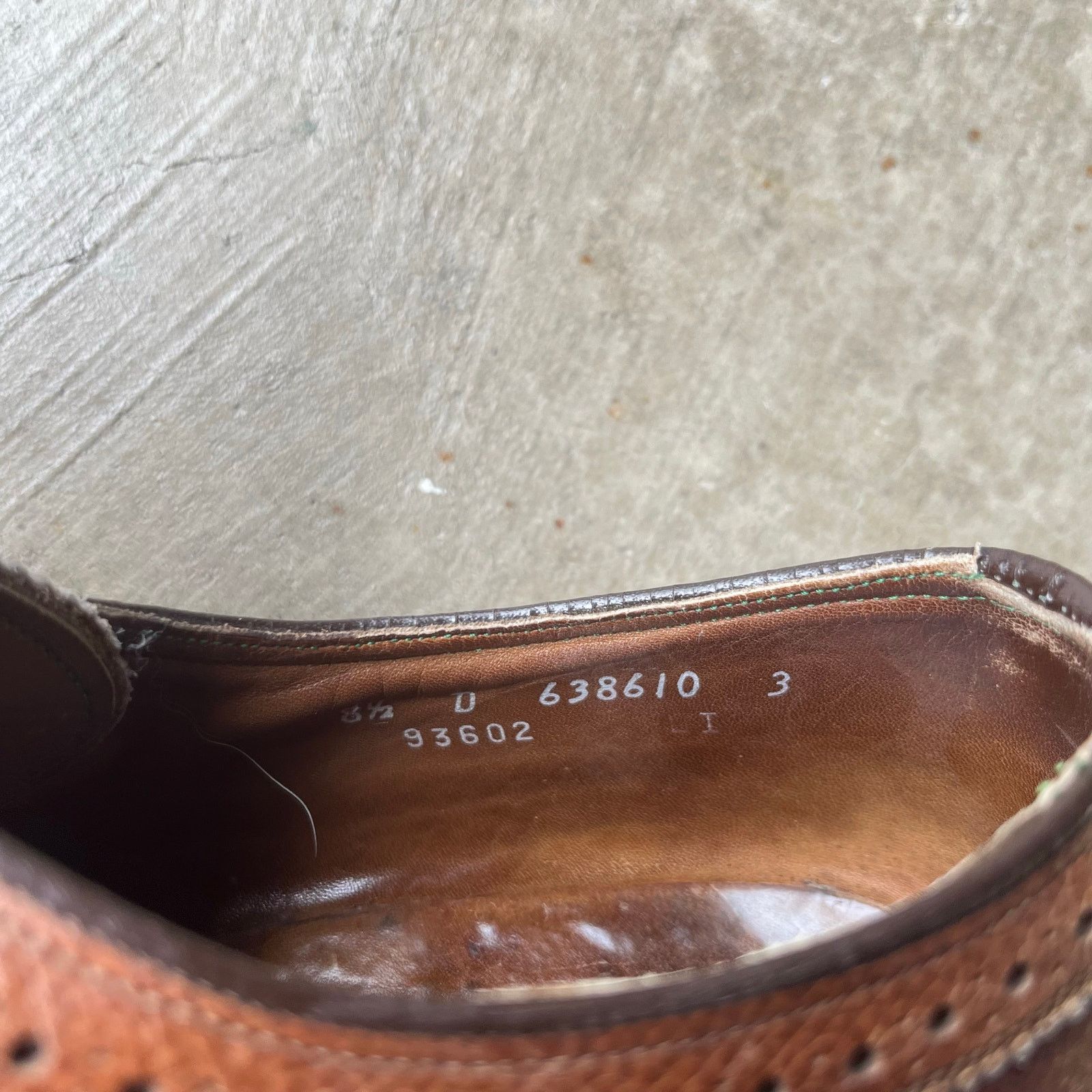Vintage Florsheim Imperial Shoes 8.5D Leather Oxford Long Wing Derby Size US 8.5 / EU 41-42 - 5 Thumbnail