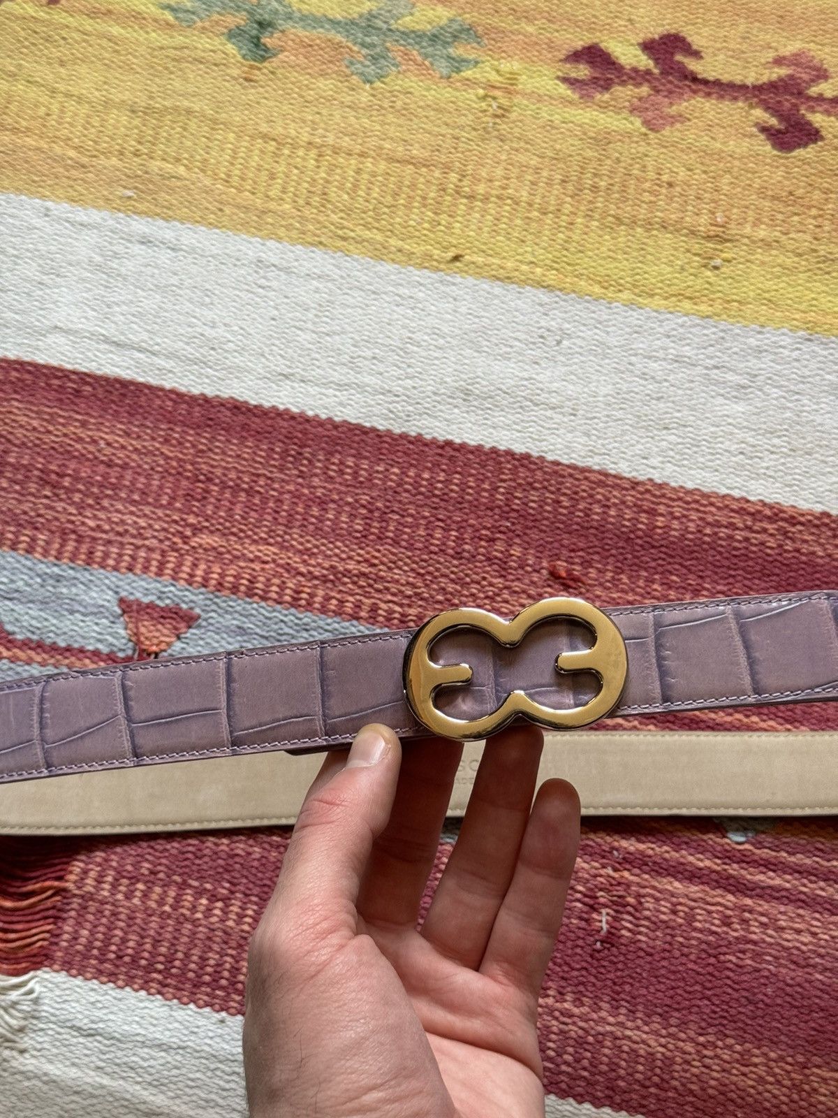 Genuine Leather Vintage 00’s Escada Women’s Genuine Leather Purple y2k Belt Size ONE SIZE - 2 Thumbnail