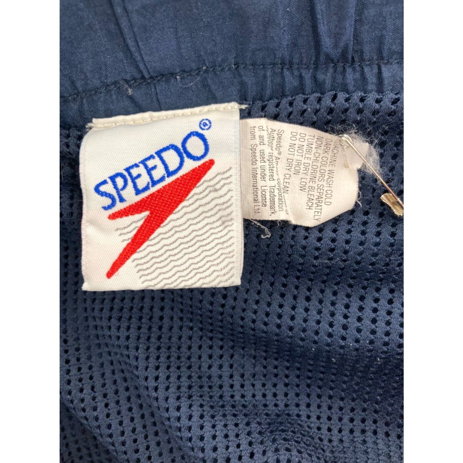 Speedo VTG Speedo Trunks Mens XL Short Blue Lined 90s Vintage Swim Bottom Size US 36 / EU 52 - 6 Thumbnail