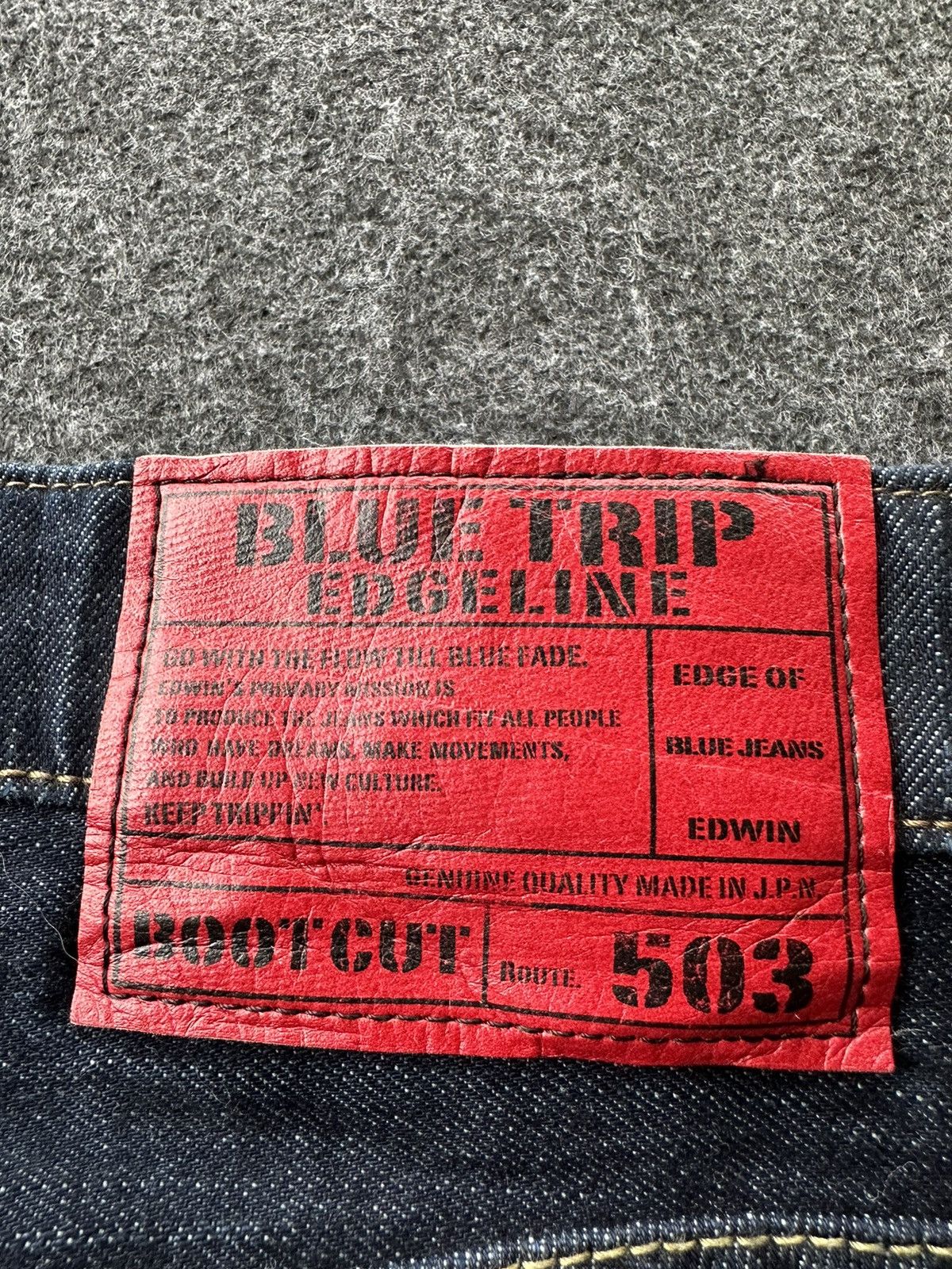 Edwin Y2k Edwin Blue Trip Edgeline 503 Boot Flare W30 D244 Size US 29 - 7 Thumbnail