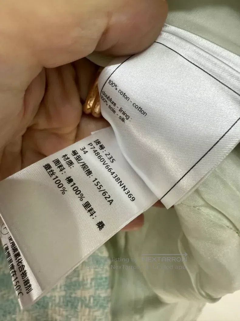 Chanel Chanel 23S mint double-breasted skirt Size 42" / US 20 - 6 Thumbnail