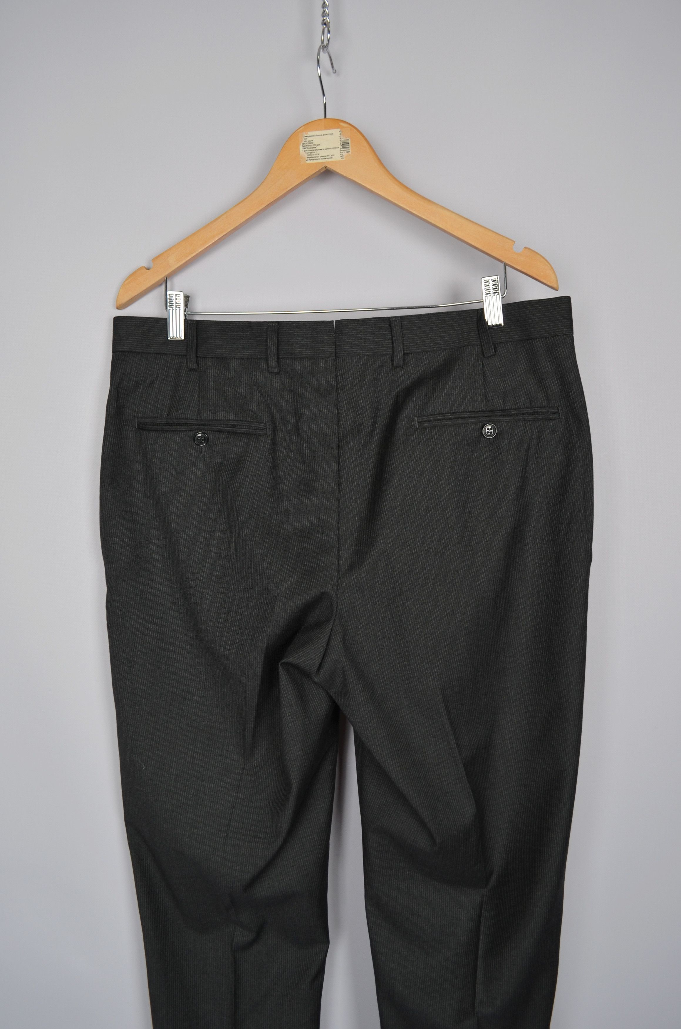 Designer × Suitsupply Suitsupply Brescia Striped Grey Pants Trousers Size 52\US36 Size US 36 / EU 52 - 7 Thumbnail