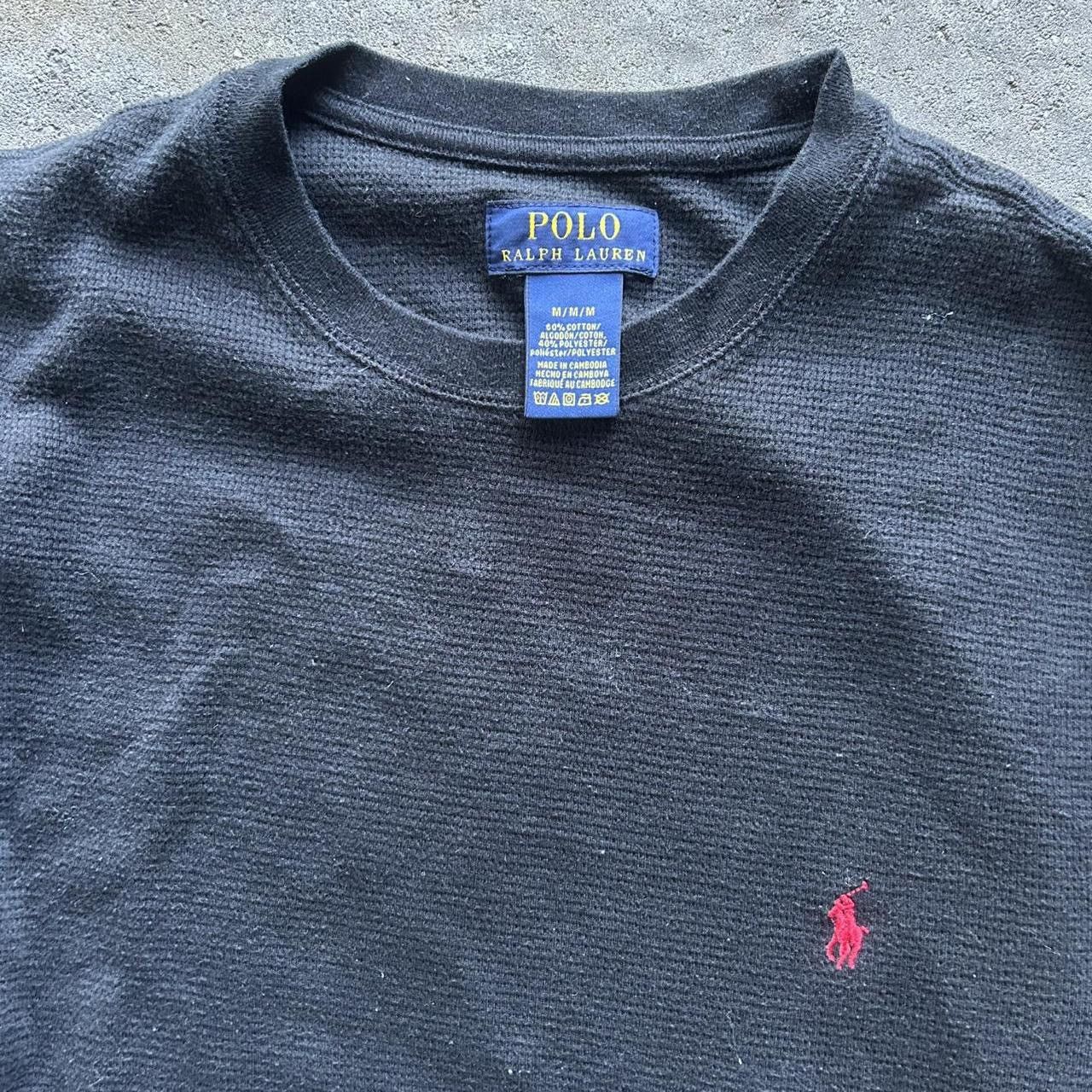 Designer × Polo Ralph Lauren × Vintage Polo Ralph Lauren Men’s Black and Red Shirt Size US M / EU 48-50 / 2 - 1 Thumbnail