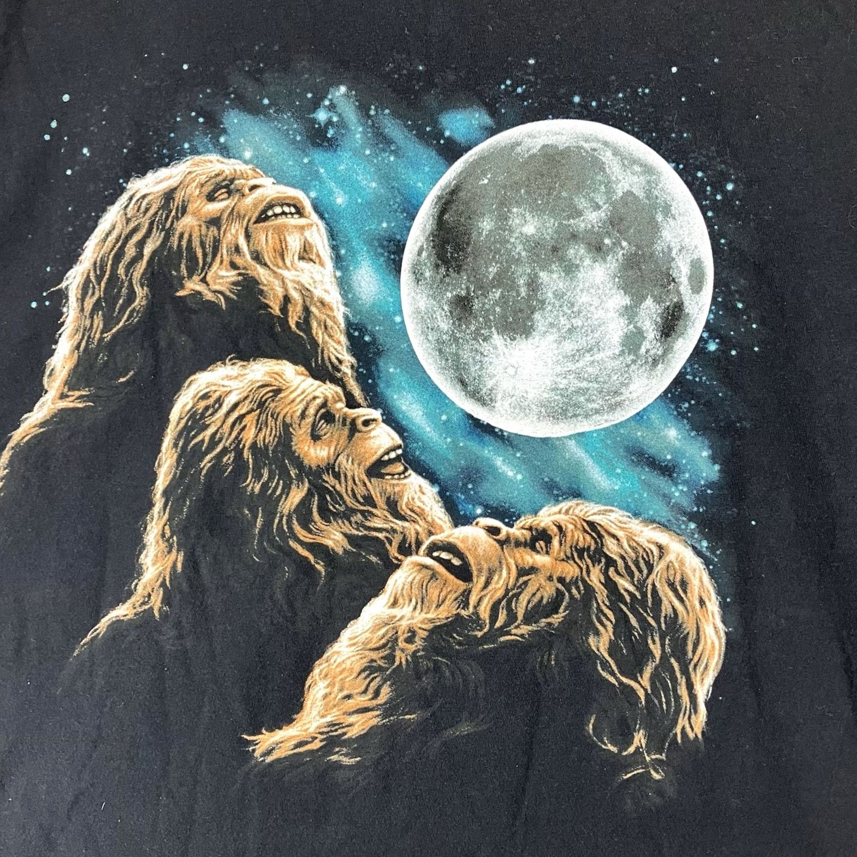 Jeep Mens Sasquatch T Shirt 2XL Bigfoot Laughing Moon JedCo Jeep All Cotton Size US XXL / EU 58 / 5 - 3 Thumbnail