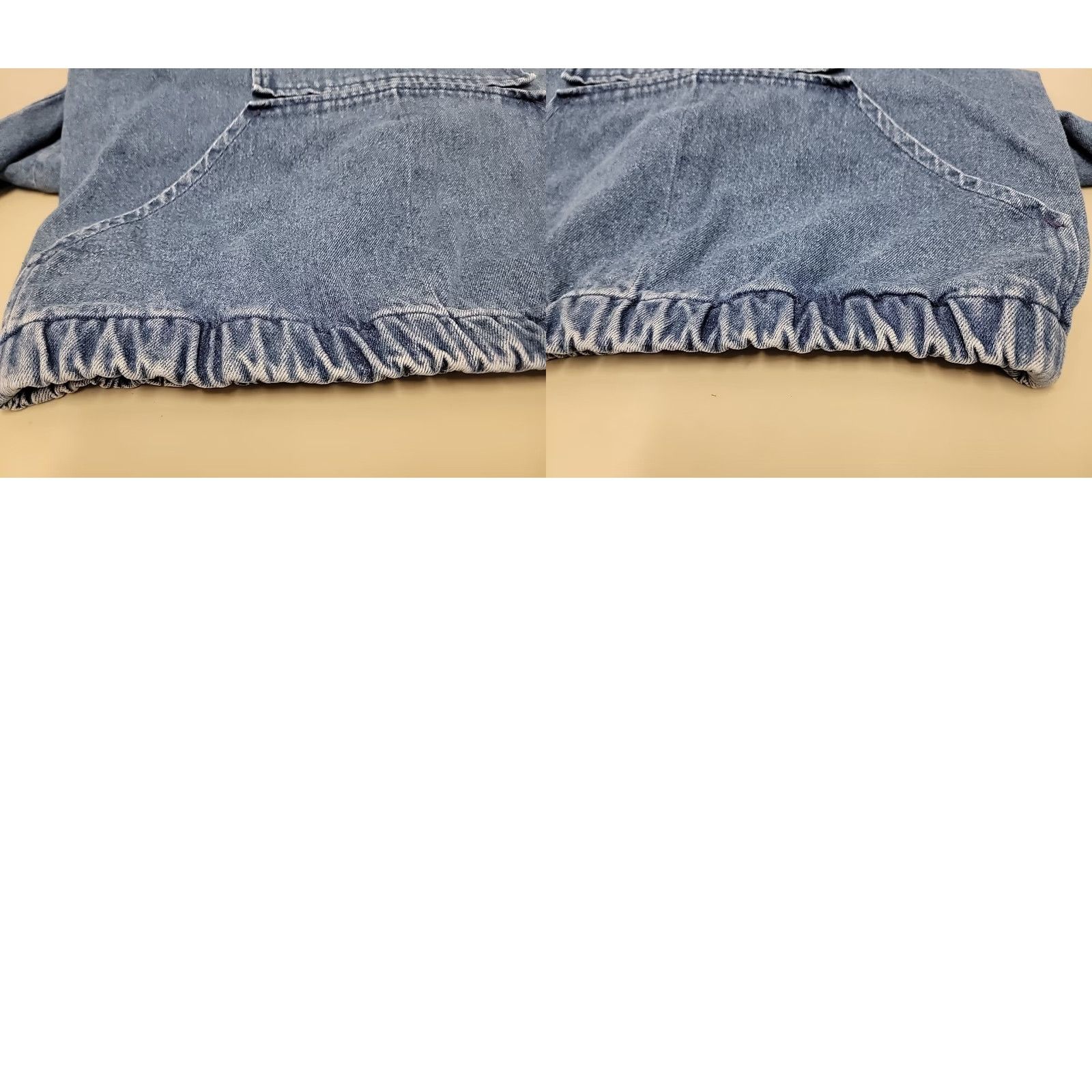 Denime VINTAGE Kinsale Denim Smock Shirt Mens M Blue Denim Pullover Smock (Used, Distressed) Size US M / EU 48-50 / 2 - 8 Thumbnail