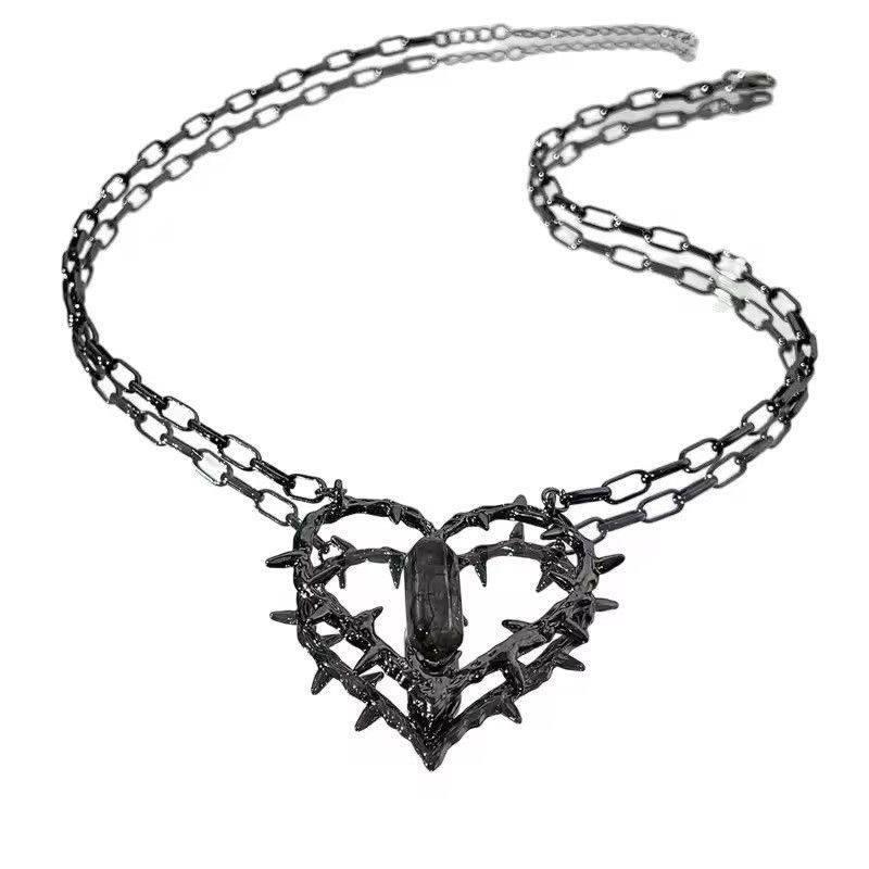 Vintage Heart Torn Necklace Size ONE SIZE - 4 Thumbnail