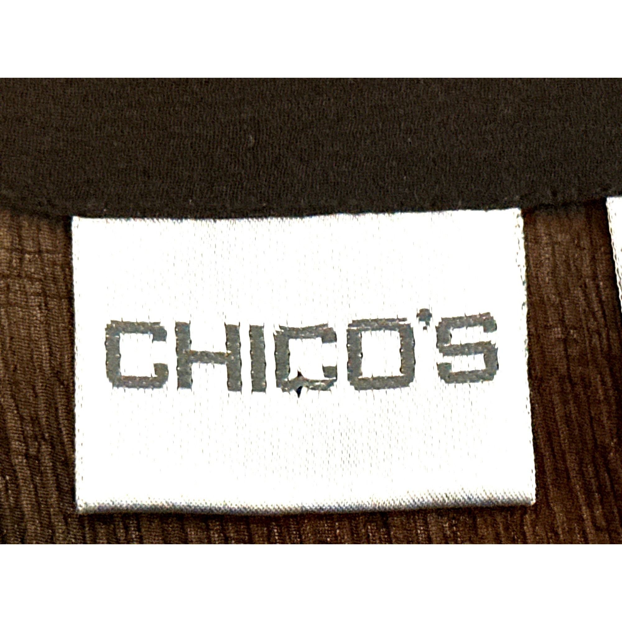 Chicos Vintage All Silk Blouse by Chicos Size 1 Black Sheer Lace Ch Size S / US 4 / IT 40 - 9 Thumbnail
