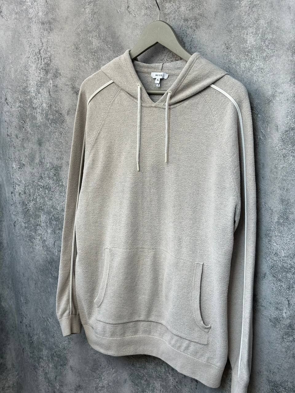 Reiss REISS Mercury Towelling Hoodie Gray With Pocket Size US XL / EU 56 / 4 - 1 Thumbnail