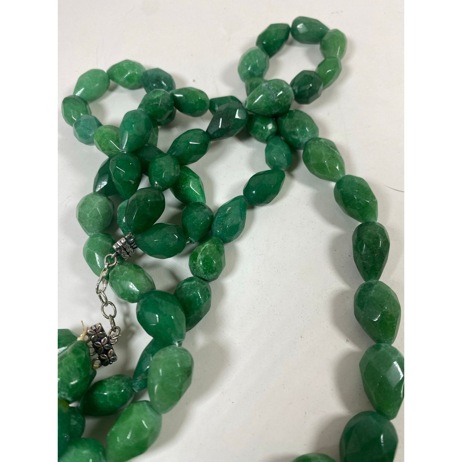 Other Green Jadeite Bead Necklace Round Beads Jewelry Size ONE SIZE - 4 Thumbnail