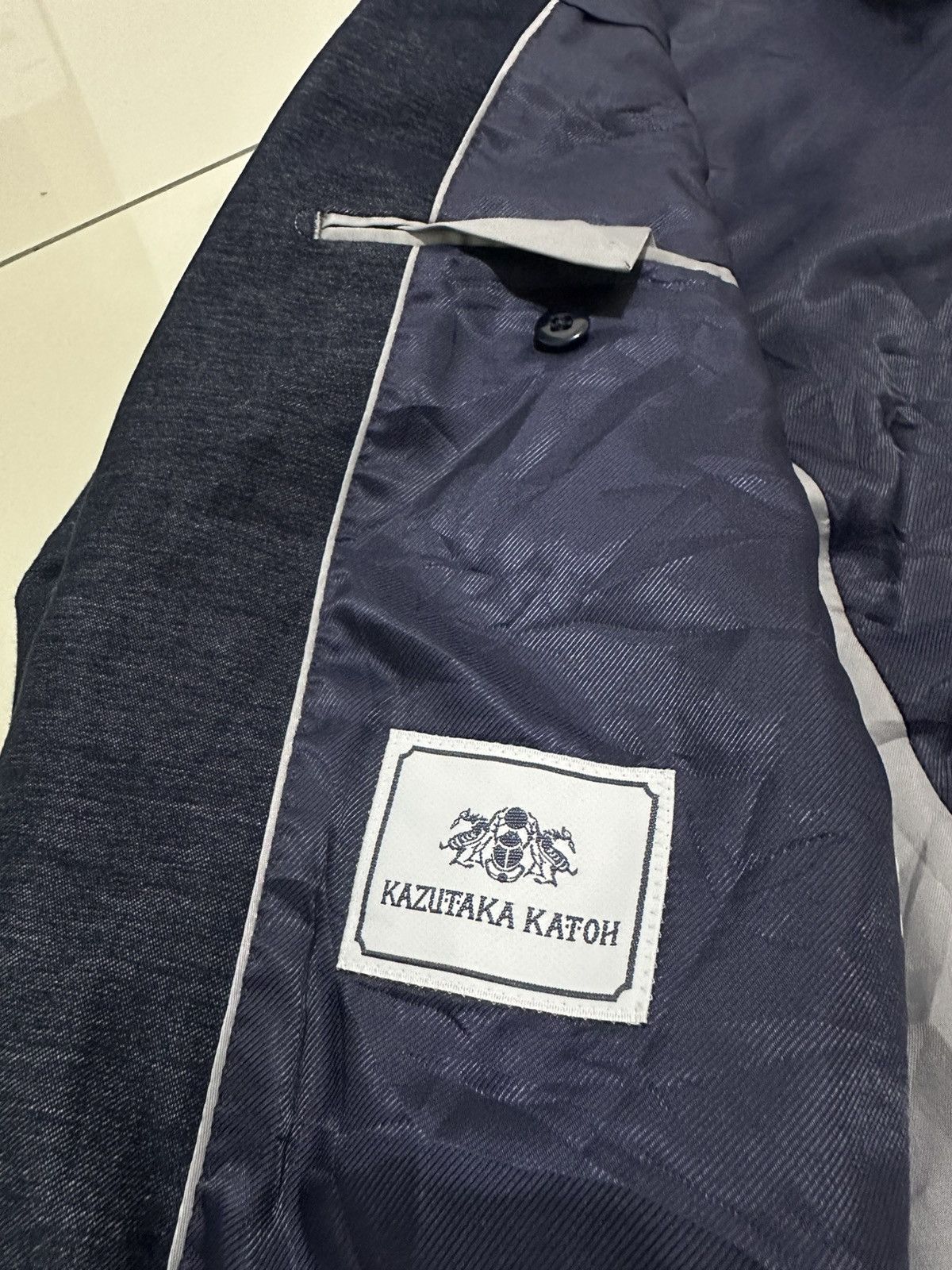 Tete Homme Kazutaka katoh light Coat Design Double Button Stlye Size US L / EU 52-54 / 3 - 3 Thumbnail