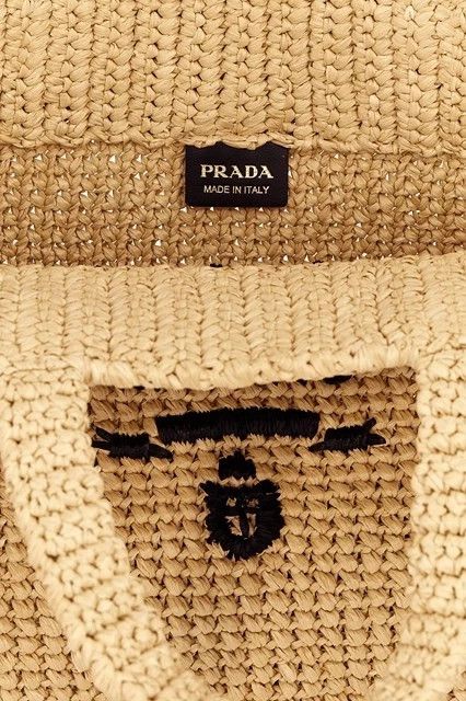Prada PRADA Natural Raffia Tote Bag New And Authentic Size ONE SIZE - 4 Thumbnail