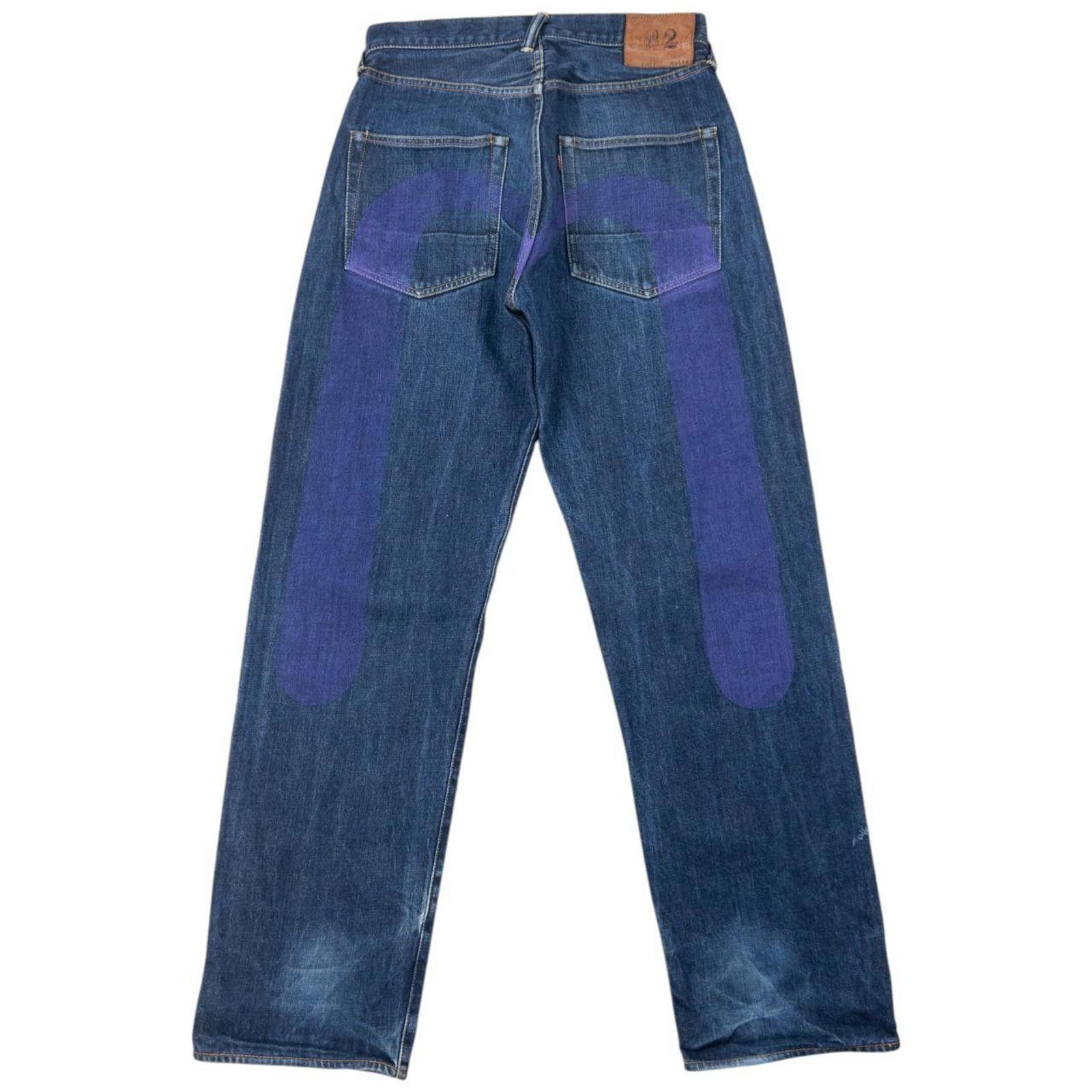 Evisu Vintage 90s Evisu Painted Daicock Japanese Denim Jeans W31 Size US 31 - 1 Thumbnail