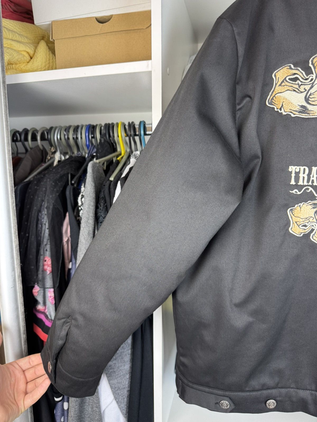 Other Lucky 13 "Bikes, Booze & Broads" Skull Zip-Up Jacket Size US XL / EU 56 / 4 - 2 Thumbnail