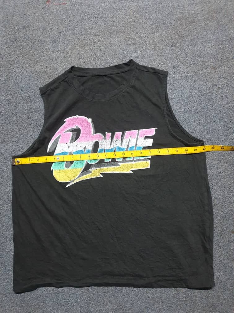 Band Tees David Bowie black colour sleeveless Size US L / EU 52-54 / 3 - 7 Thumbnail