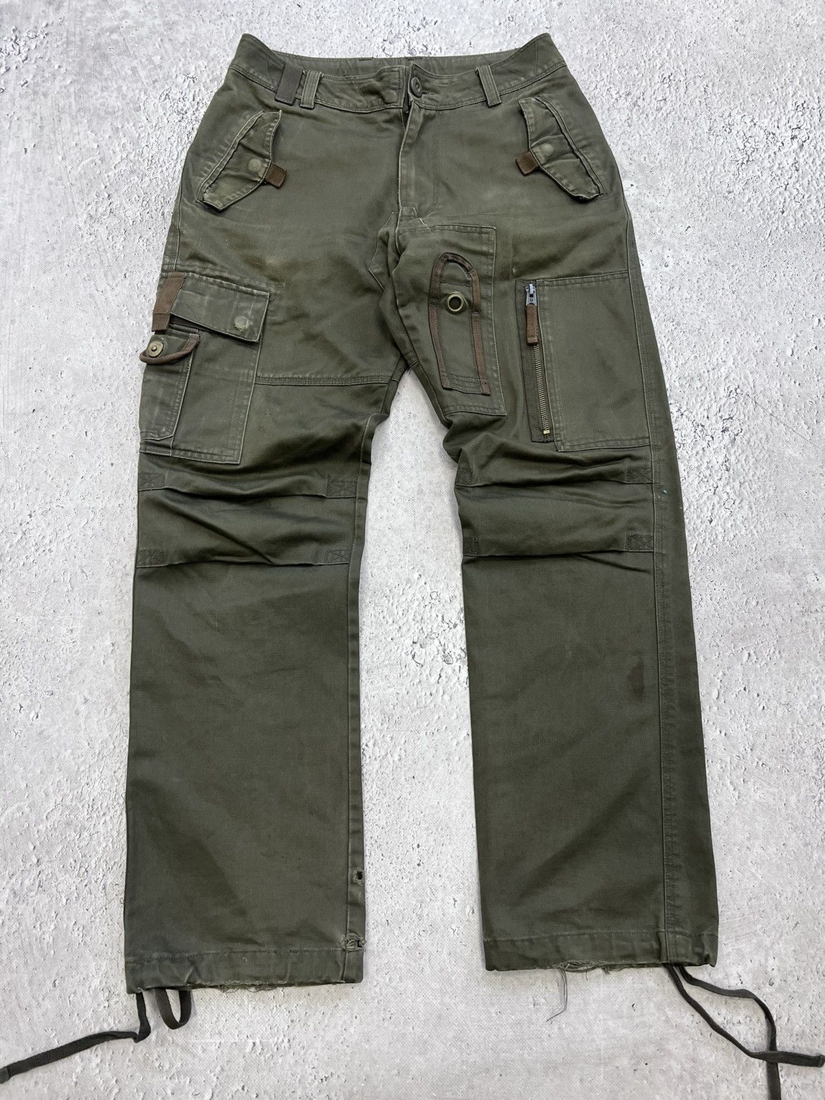 Issey Miyake × Japanese Brand × Tete Homme 2000s Tete Home Multipocket Bondage Cargo Pants Size US 30 / EU 46 - 1 Thumbnail
