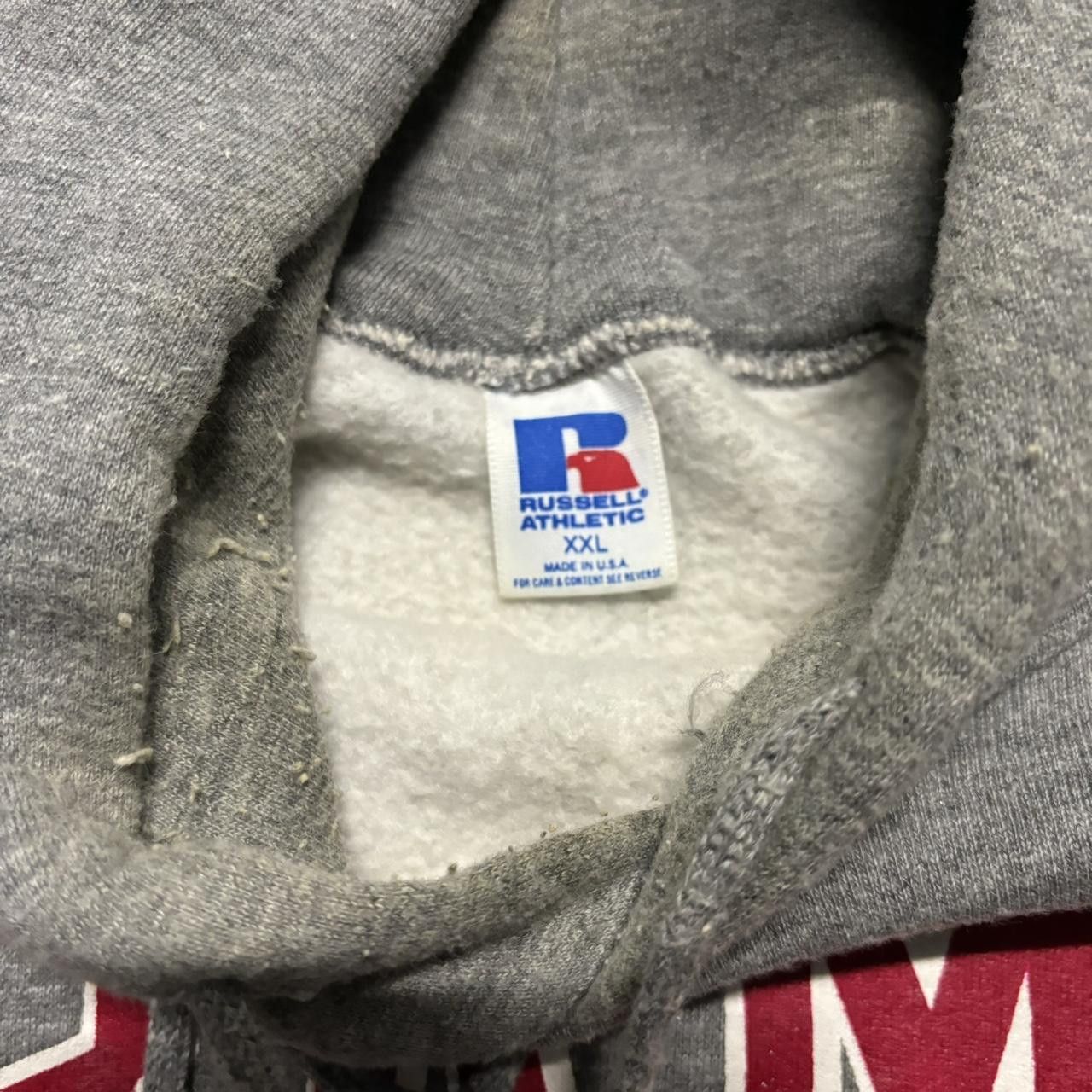 Russell Athletic × Vintage Crazy Vintage 80s Russell Athletic Made In USA Alabama College Essential Hoodie! Size US XL / EU 56 / 4 - 7 Thumbnail