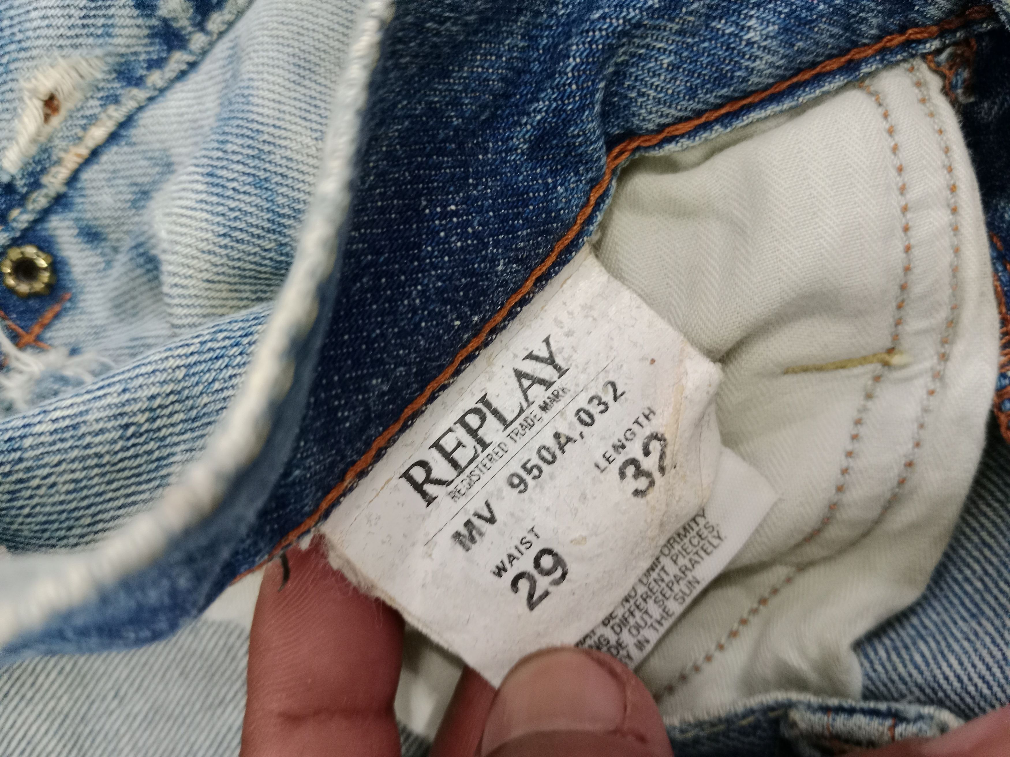 Replay Vintage REPLAY Distressed Jeans Fly Button Size US 30 / EU 46 - 10 Thumbnail