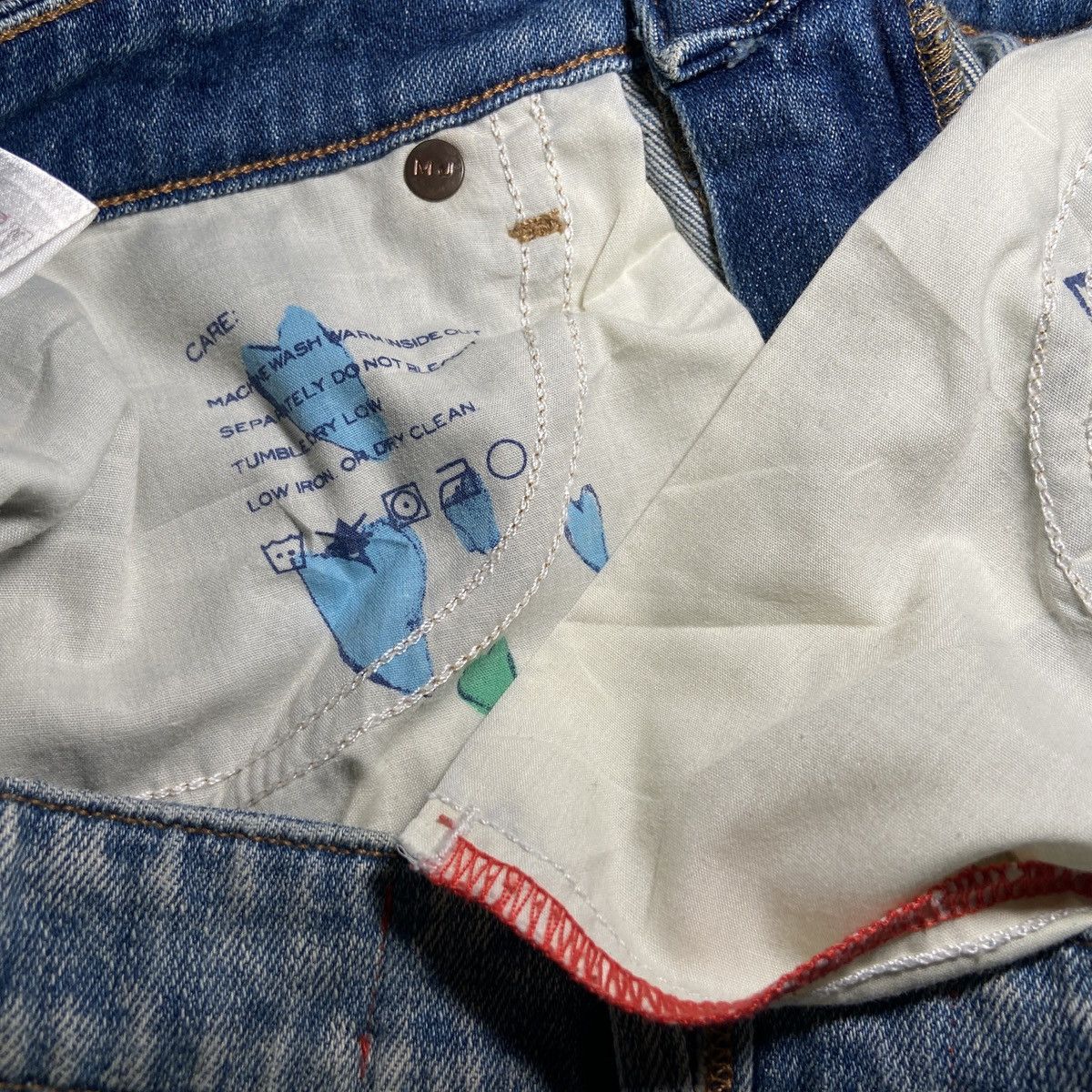 Marc Jacobs × Marc by Marc Jacobs Marc by Marc Jacob Painter Rolled Slim Jeans Size 29" - 7 Thumbnail