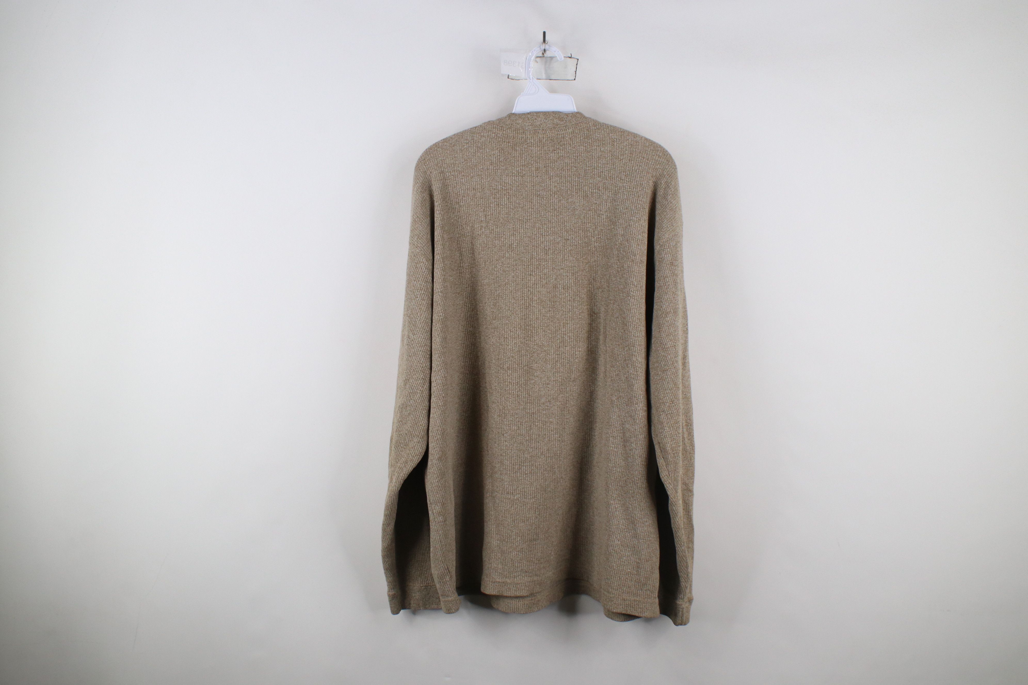 Vintage Vintage 90s Streetwear Thermal Ribbed Knit Henley T-Shirt Size US XL / EU 56 / 4 - 8 Thumbnail