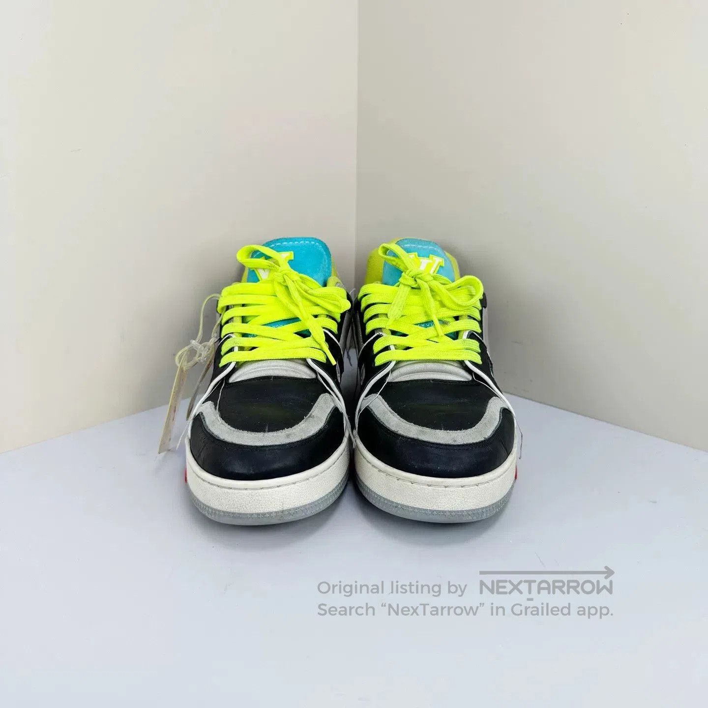 Louis Vuitton louis vuitton black trainer sneakers size 6.5. Size US 6.5 / EU 39-40 - 2 Thumbnail