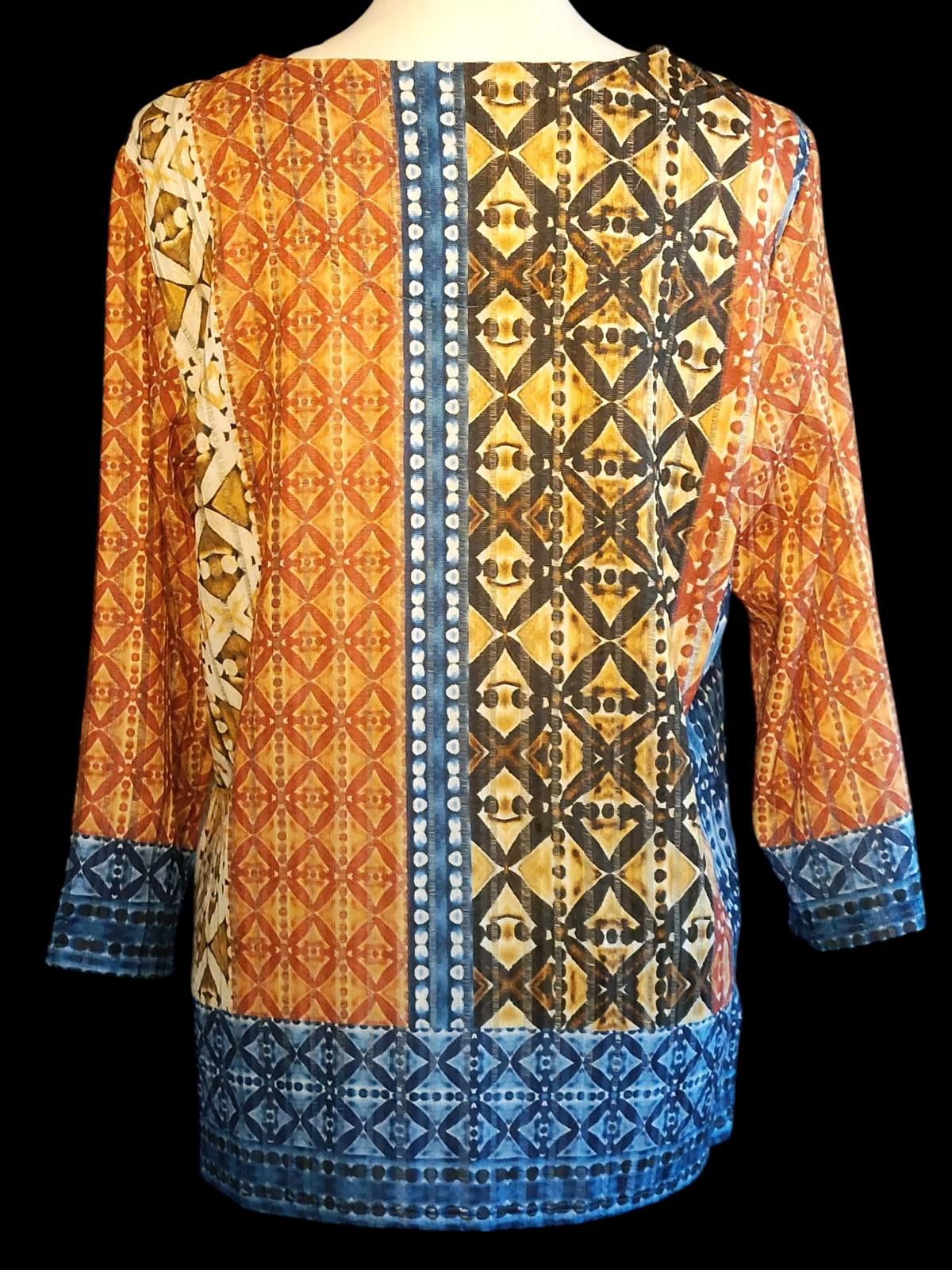 Other Alfred Dunner Women's Long Sleeve Patterned Tunic Top Size S / US 4 / IT 40 - 6 Thumbnail